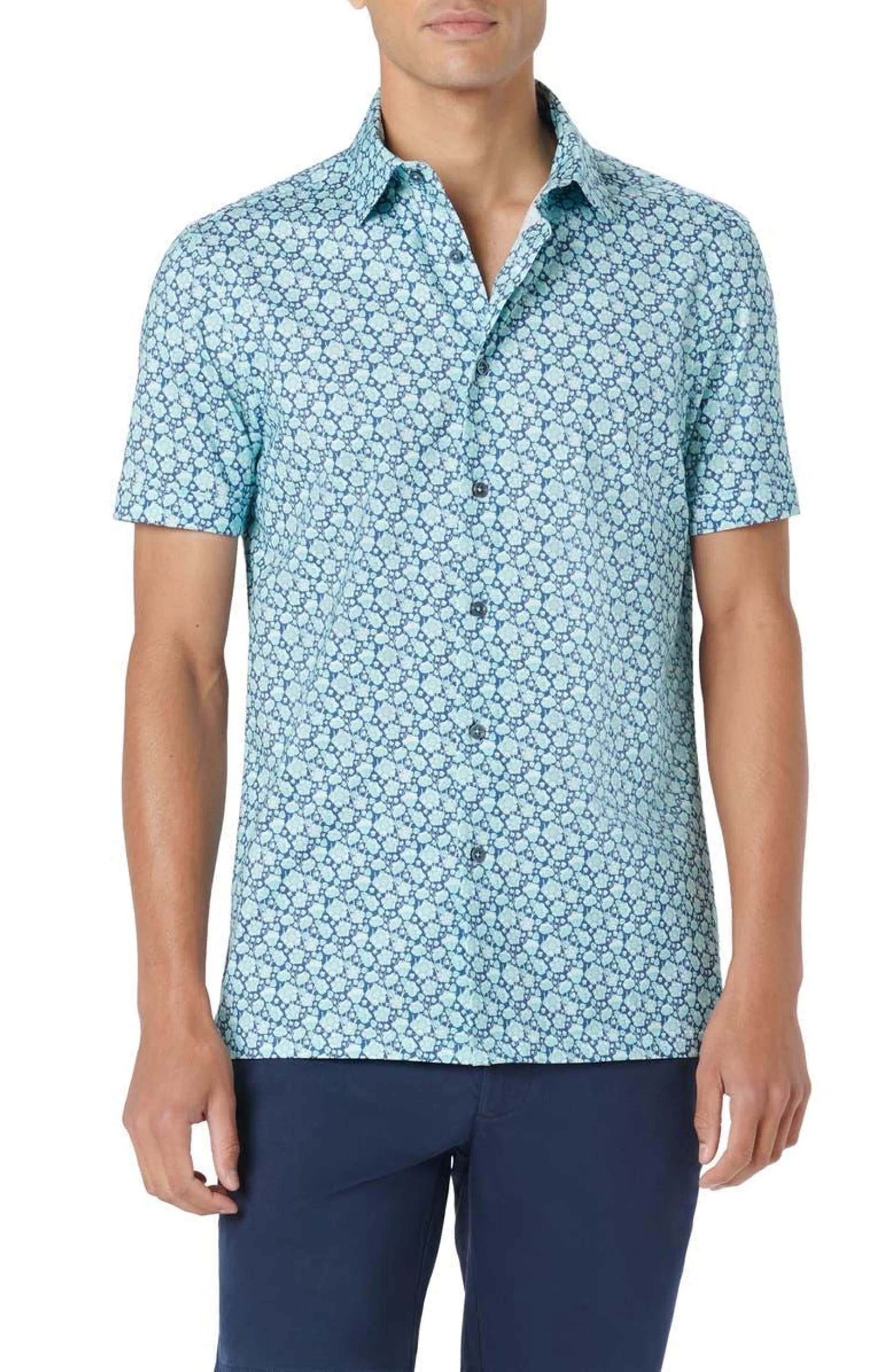 Milo OoohCotton ® Floral Short Sleeve Button-Up Shirt