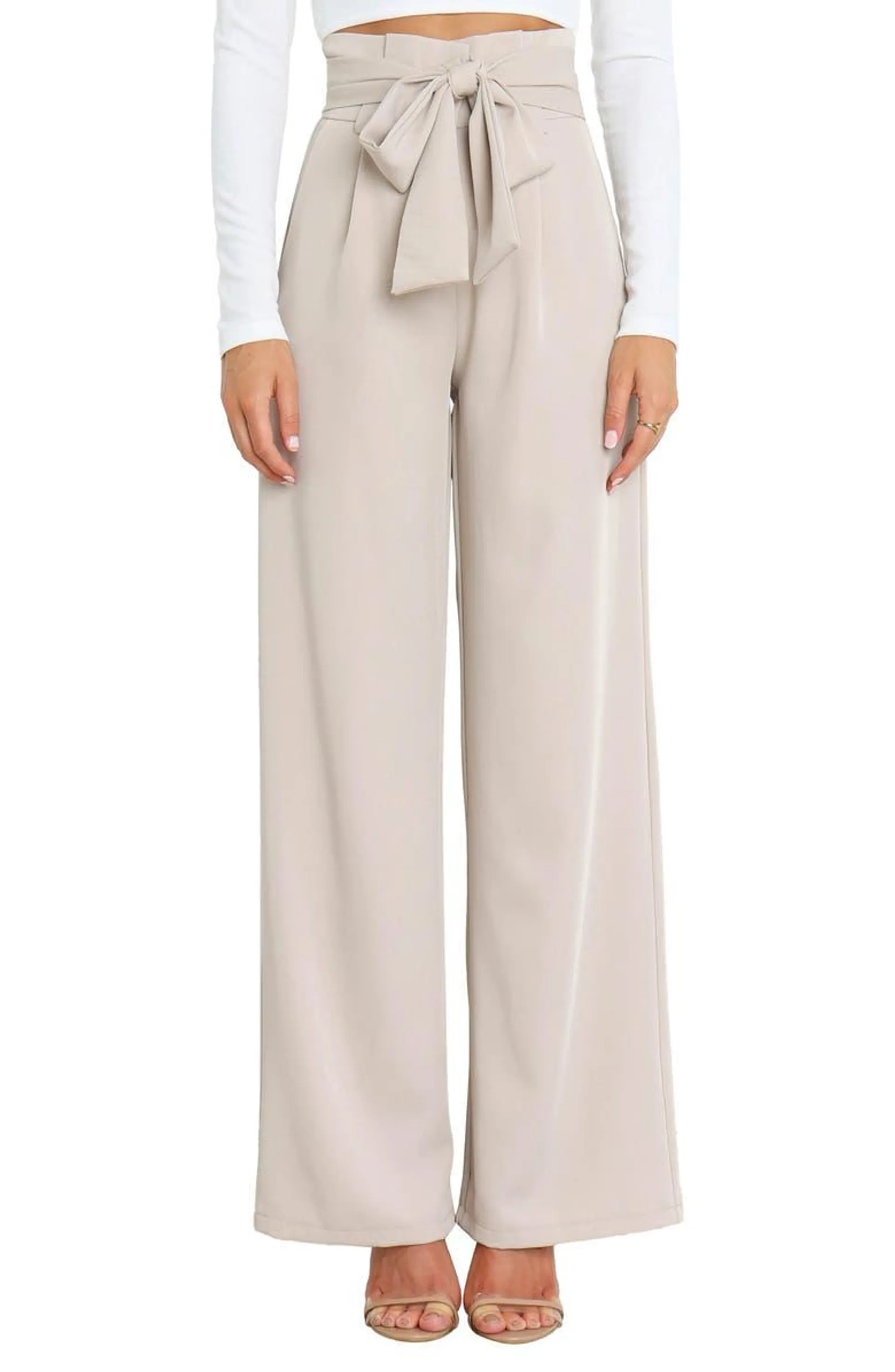 Kieran Tie Waist Wide Leg Pants