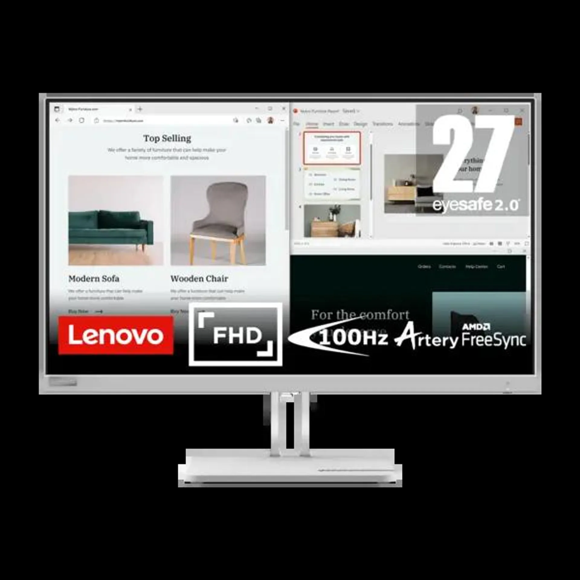 LENOVO L27E-40 27" FULL HD SKJERM
