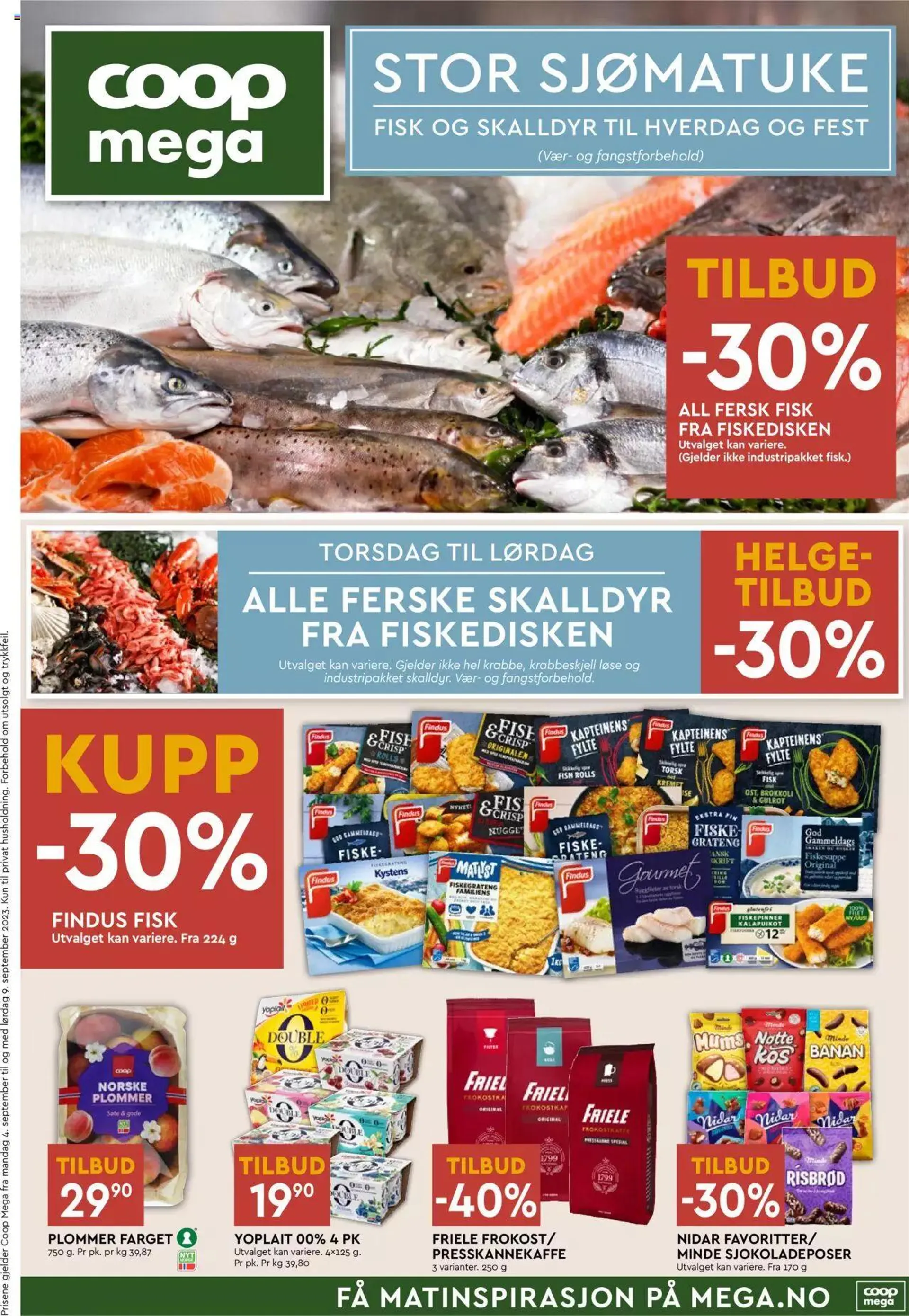 Coop Mega kundeavis fra 4. september til 9. september 2023 - kundeavisside 1