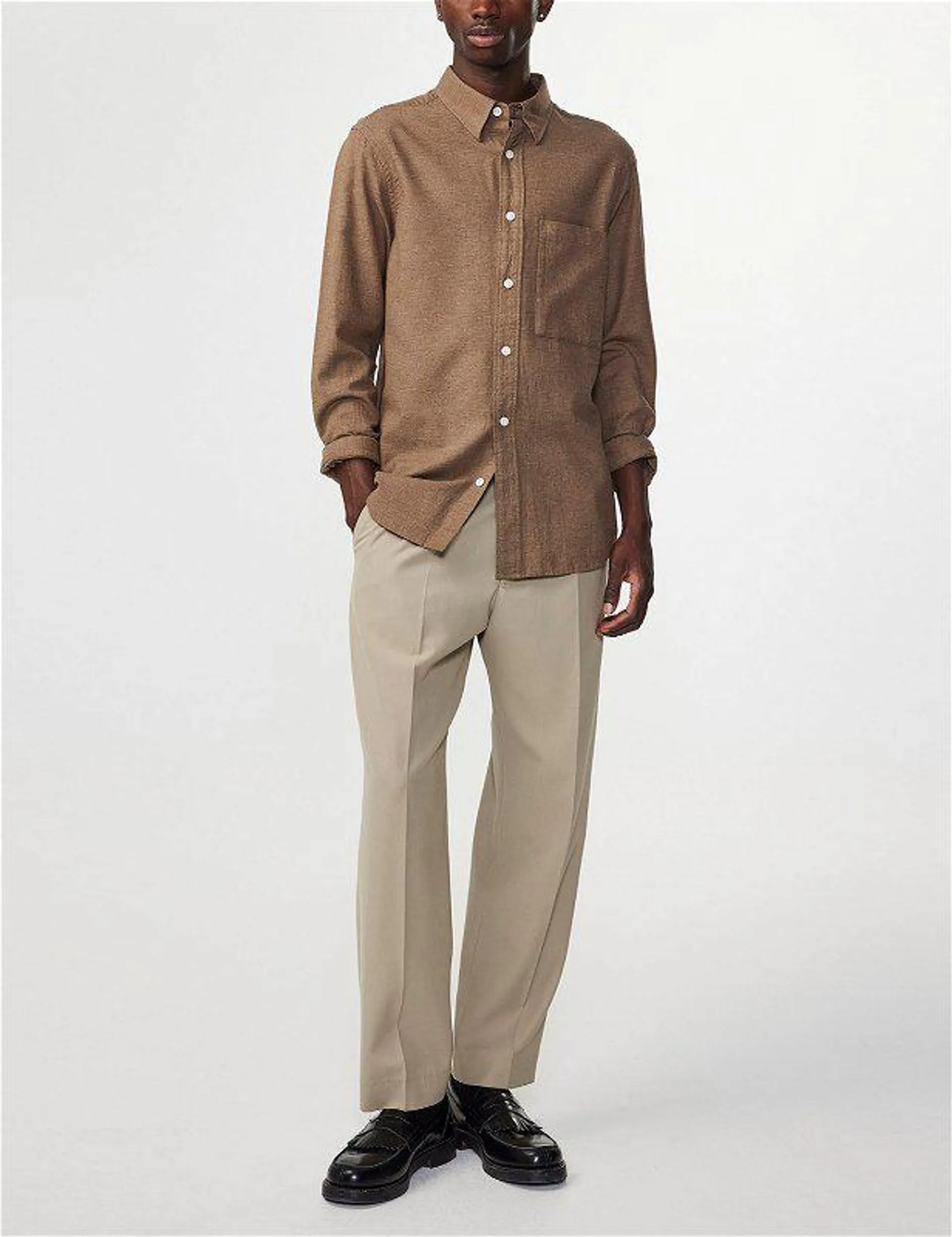 Cohen 5972 Flannel Shirt Shitake