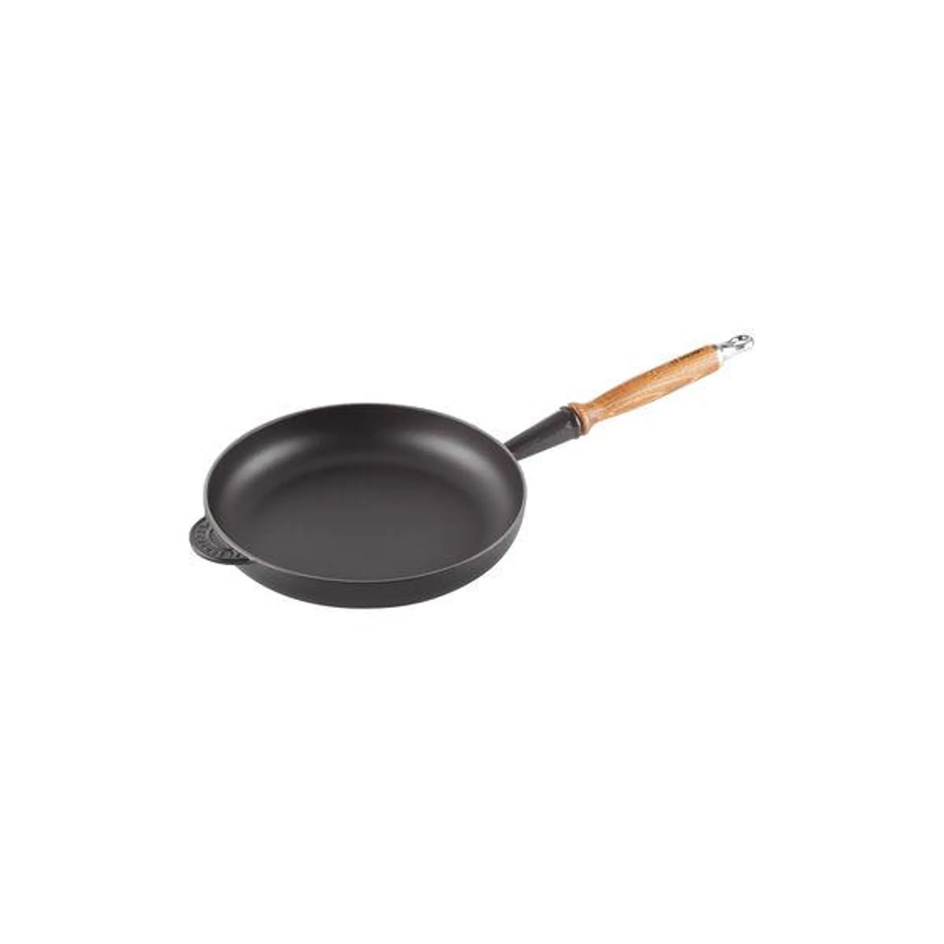 Stekepanne med trehåndtak 26 cm, matt sort