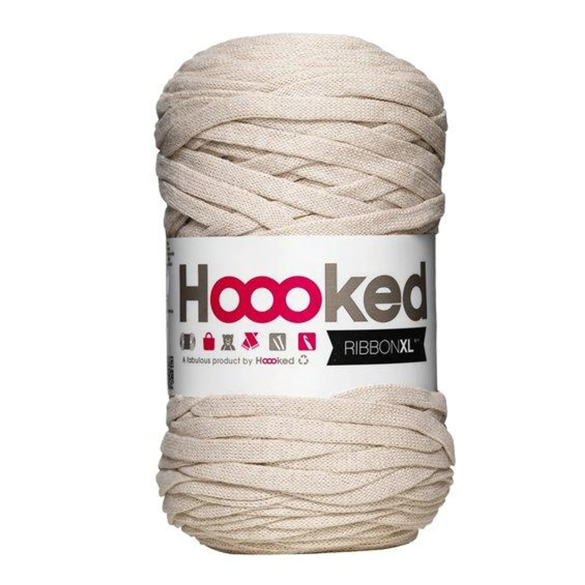 Hooked Ribbon XL garn 250 g beige – RXL33 Beige