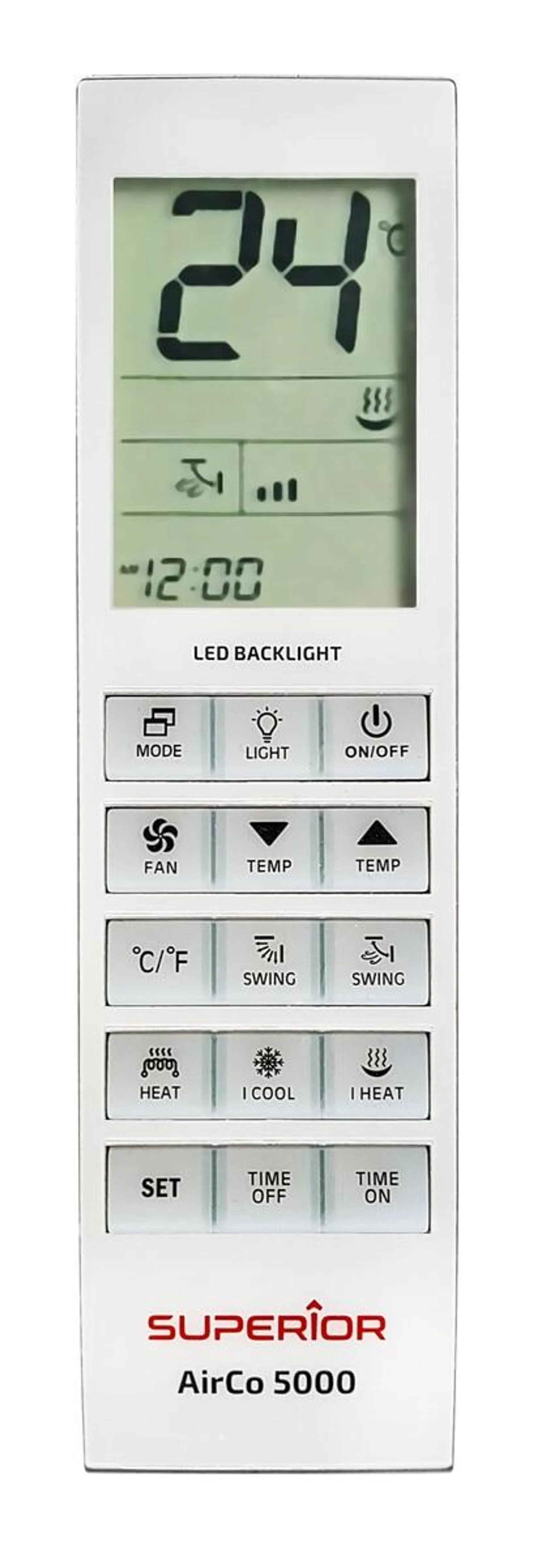 Superior AirCo 5000 universell fjernkontroll til klimaanlegg