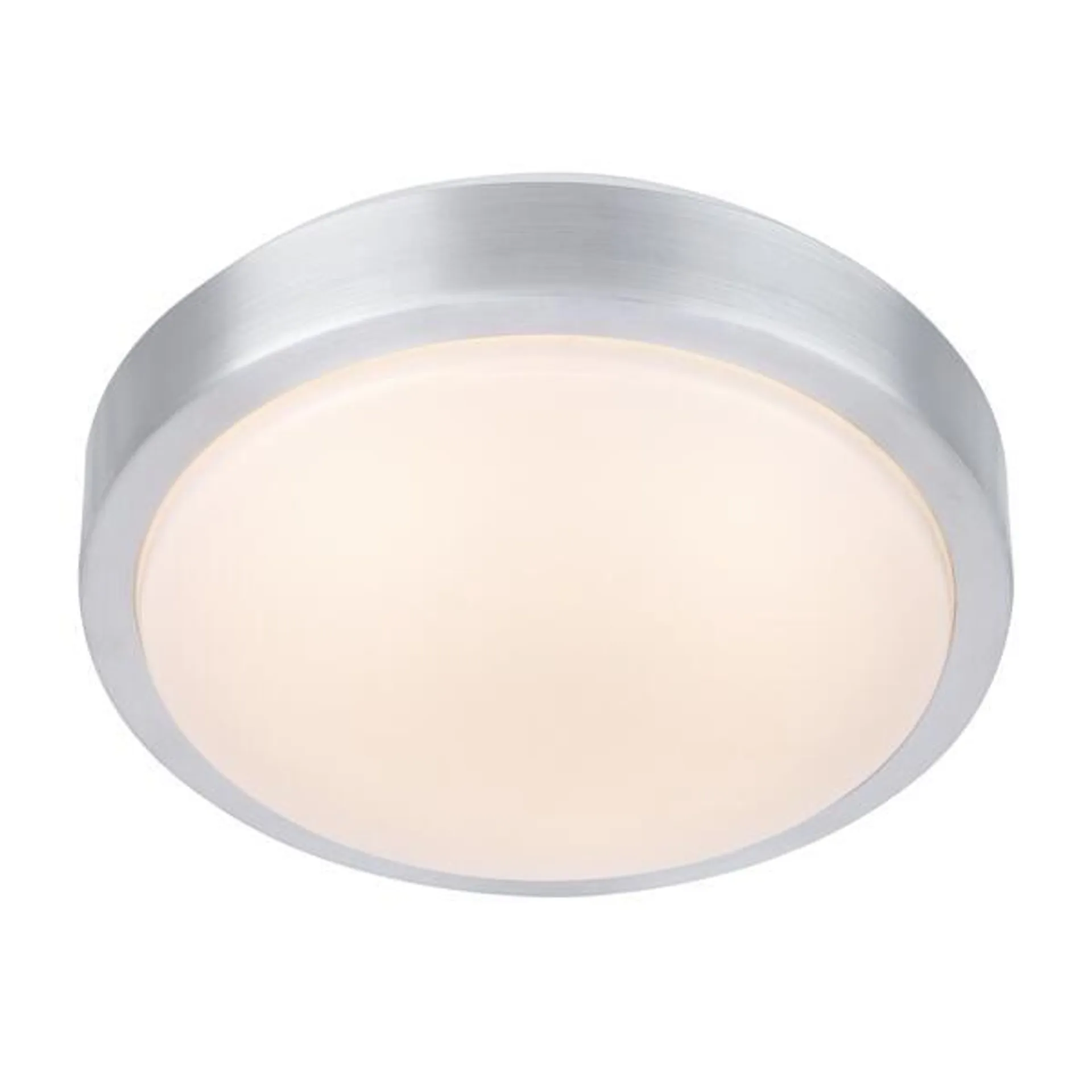 Plafond Moon 22cm led alu/hvit