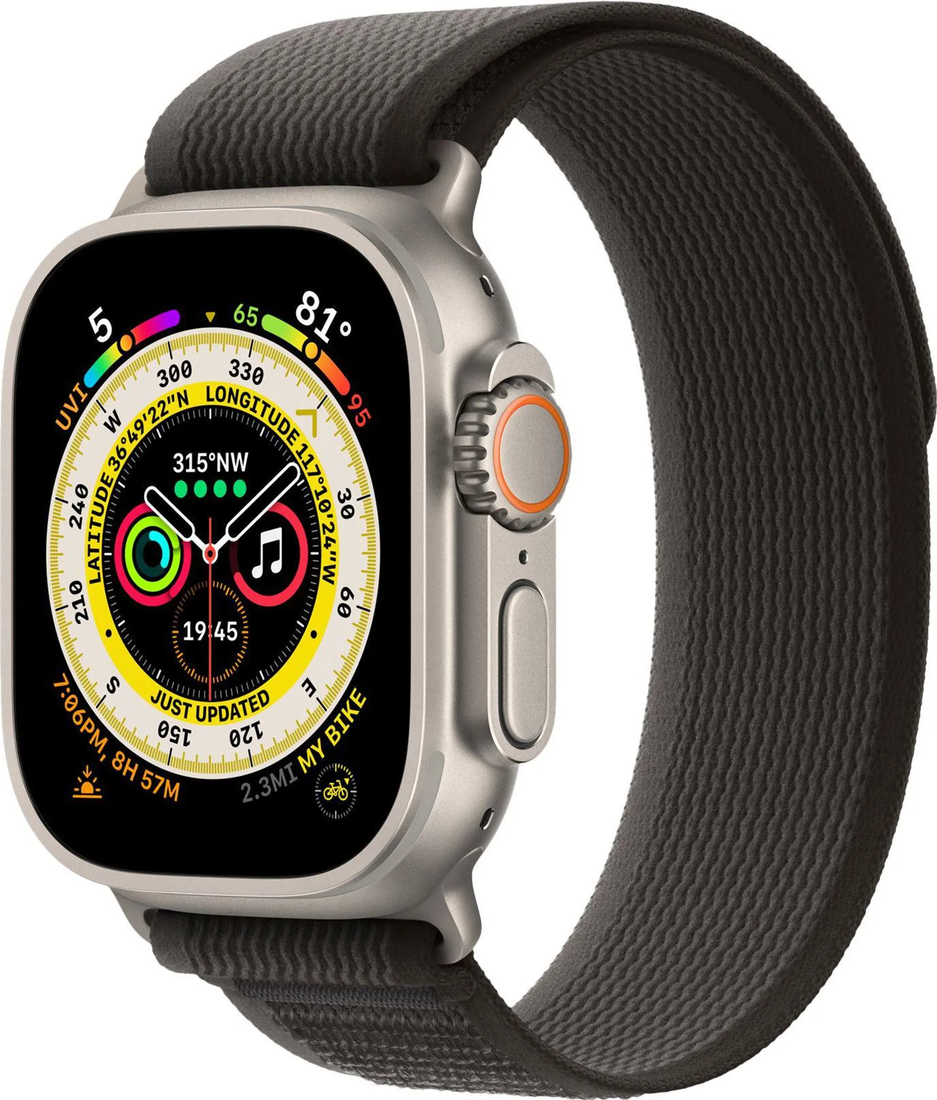 Apple Watch Ultra Titan Trail Loop S/M svart