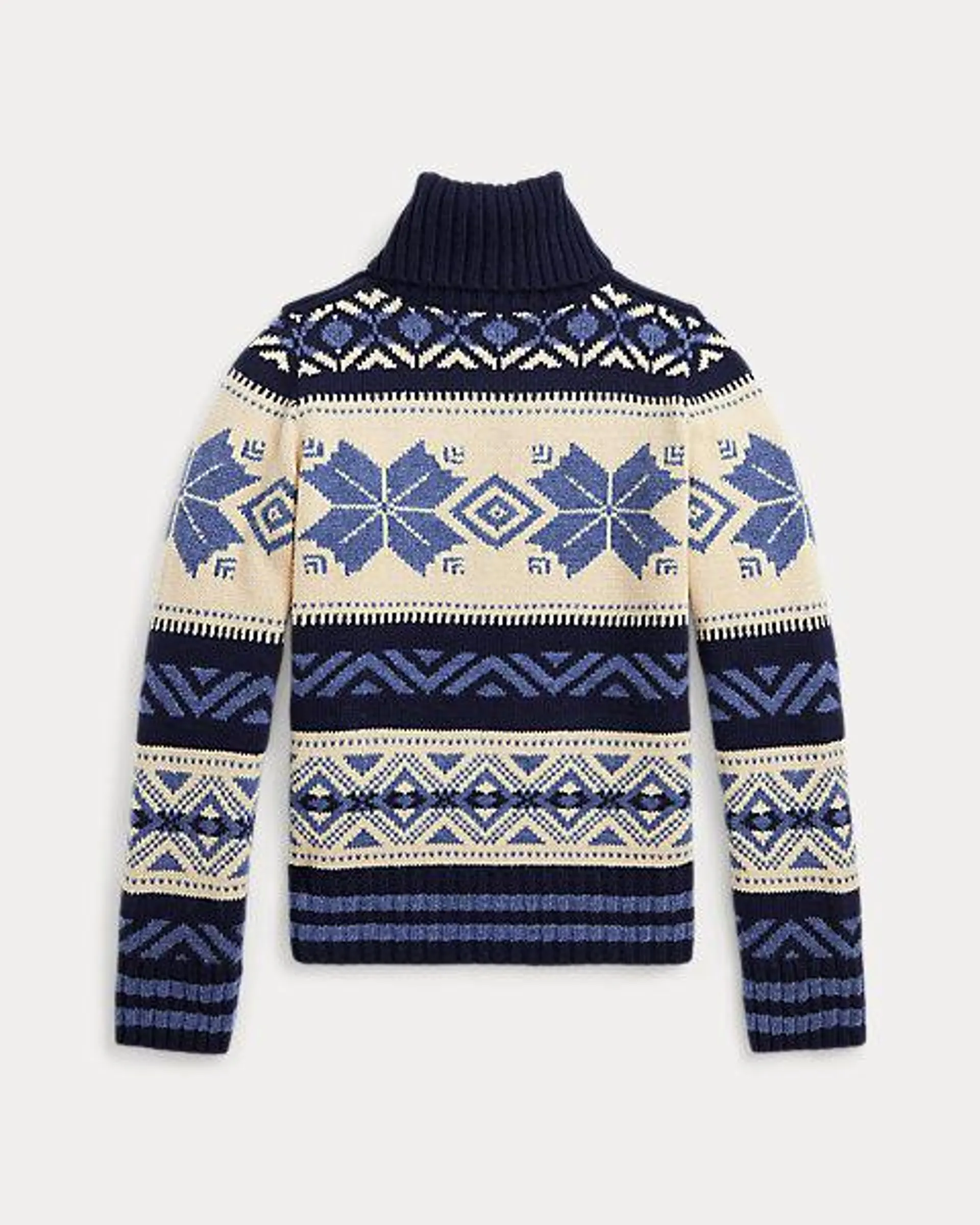 Fair Isle Wool-Blend Rollneck