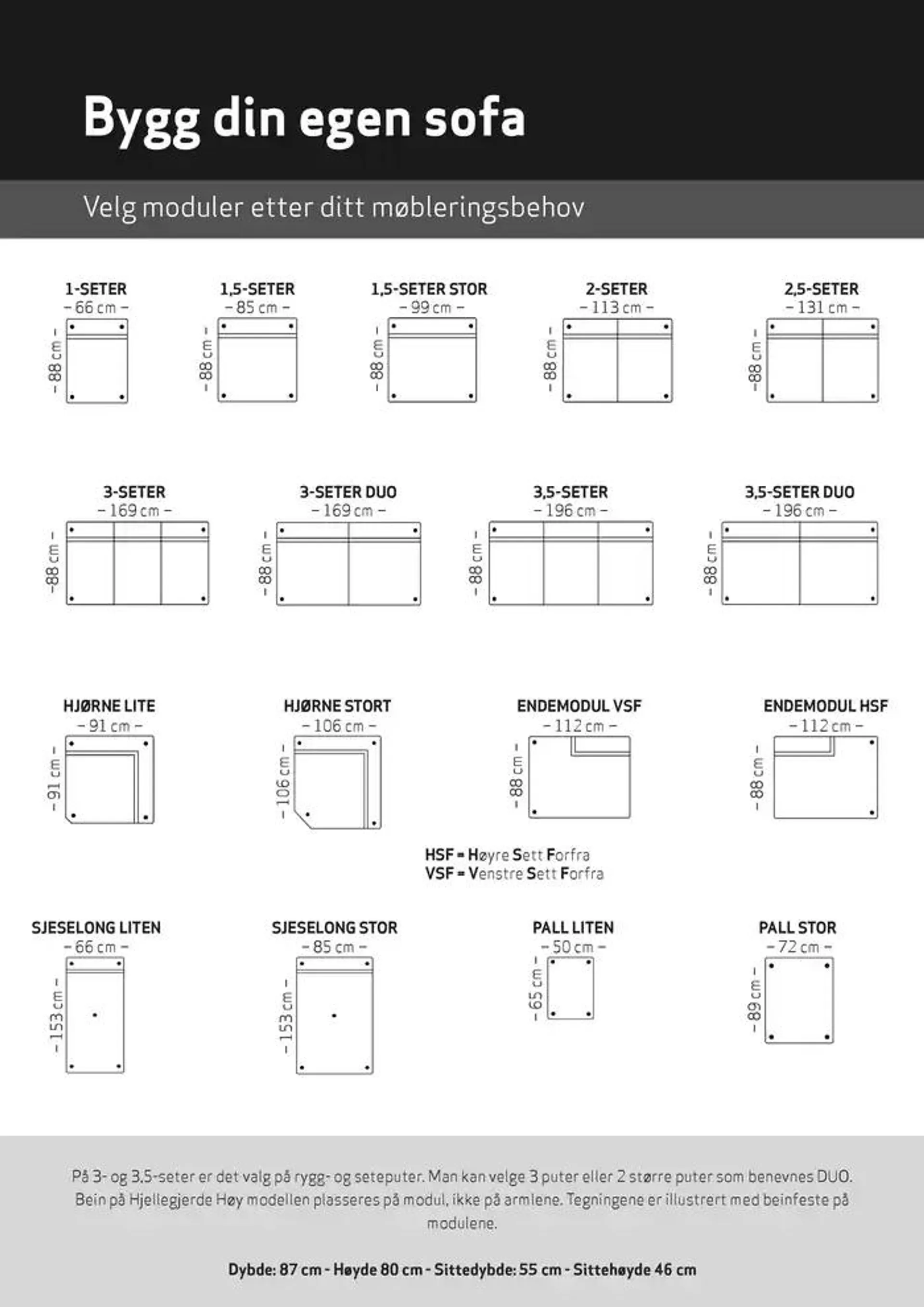 Fagmøbler Hjellegjerde H&oslash;y modulsofa fra 19. oktober til 2. november 2024 - kundeavisside 3