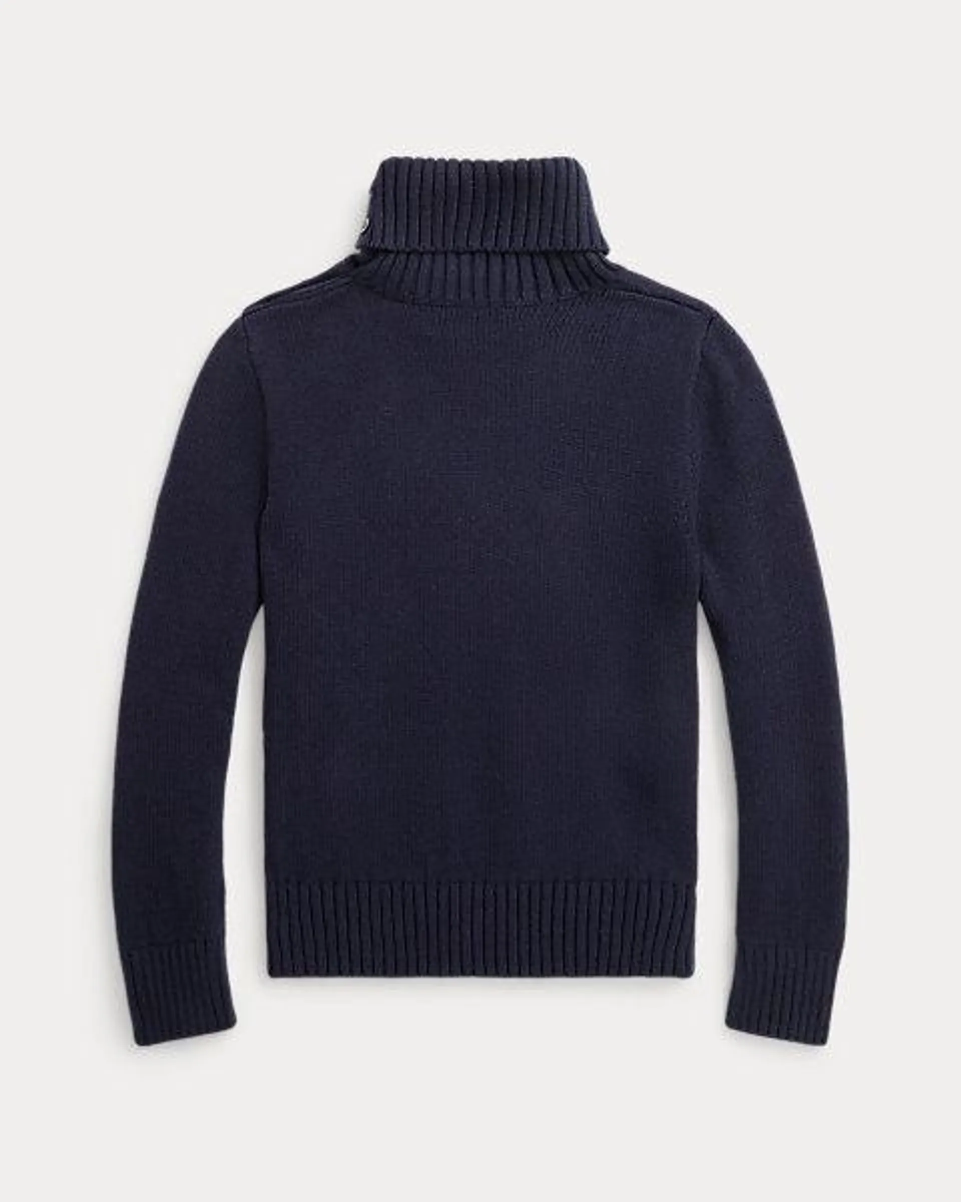 Dog Cotton-Blend Roll Neck Jumper