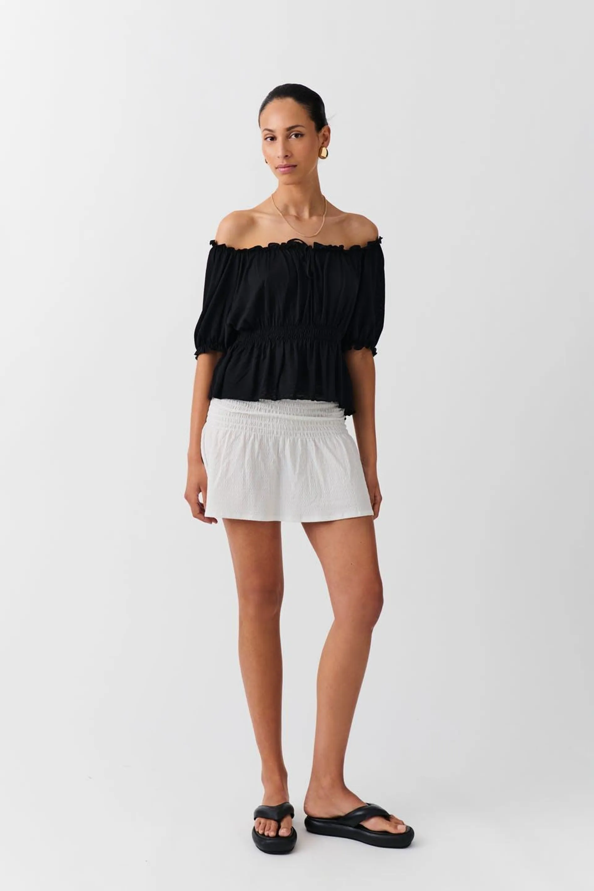 Puff sleeve top