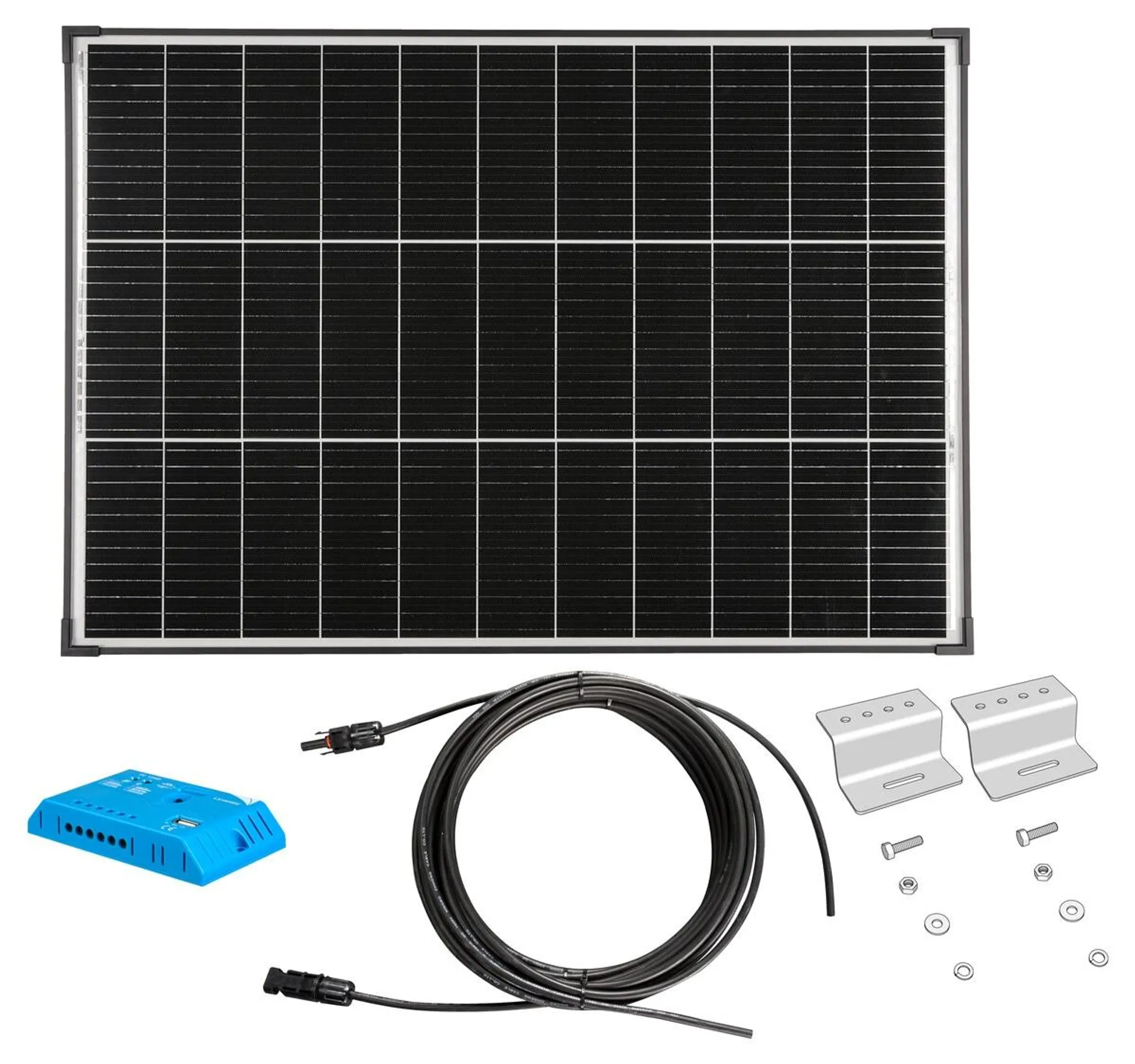 Solcellepanel med tilbehør, 120 W