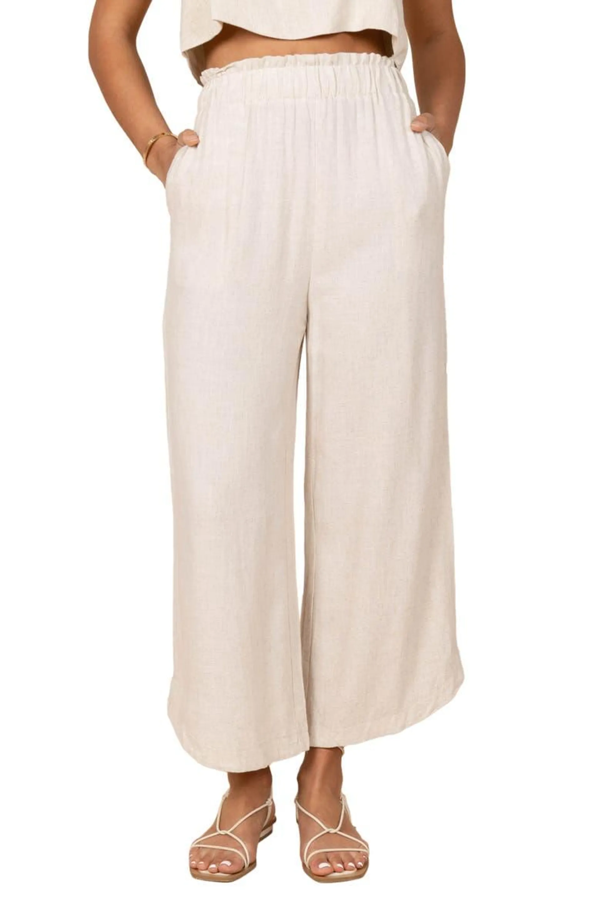 Eleanor Wide Leg Linen Pants