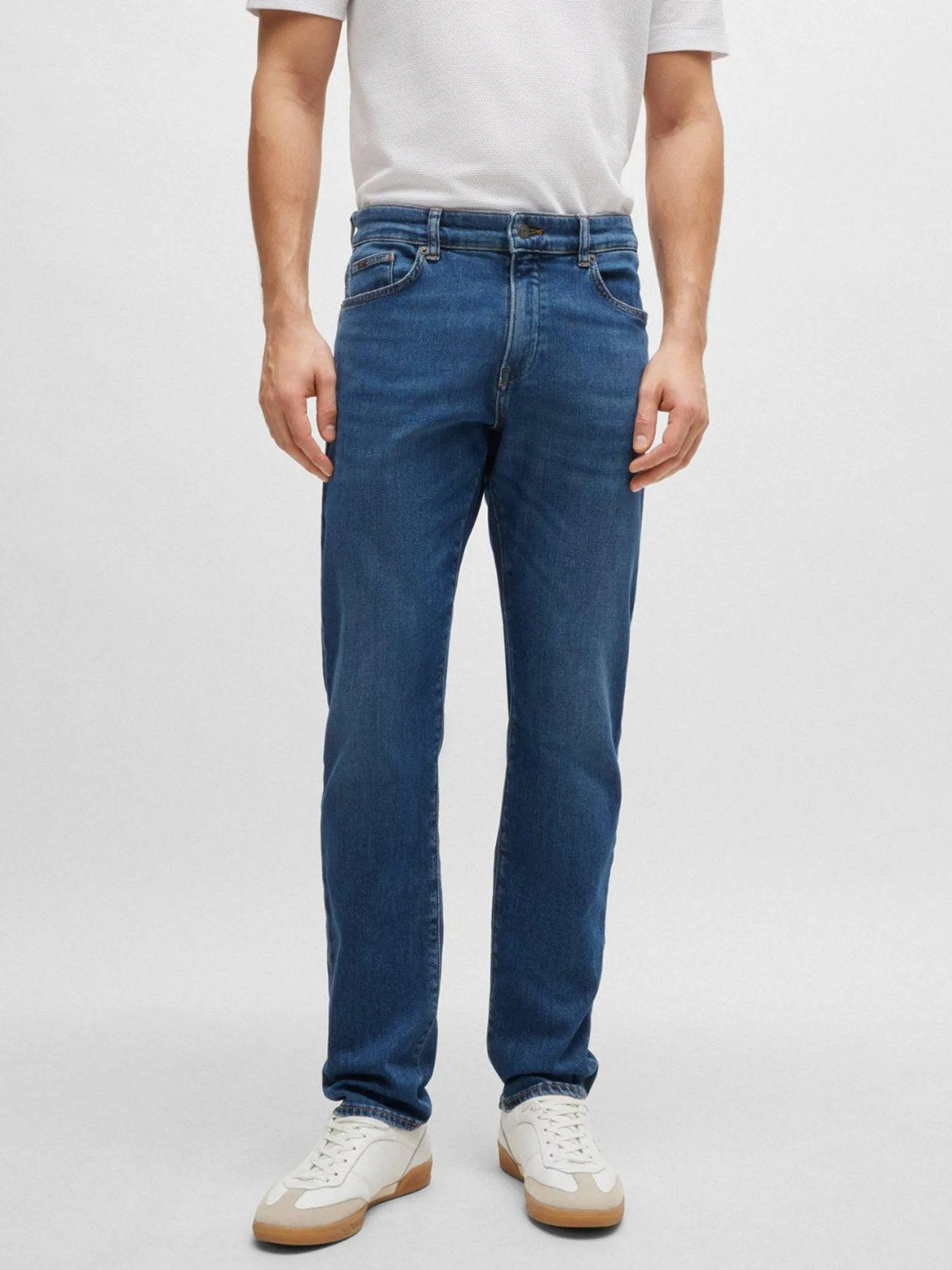 SLIM-FIT COMFORT-STRETCH JEANS Blå