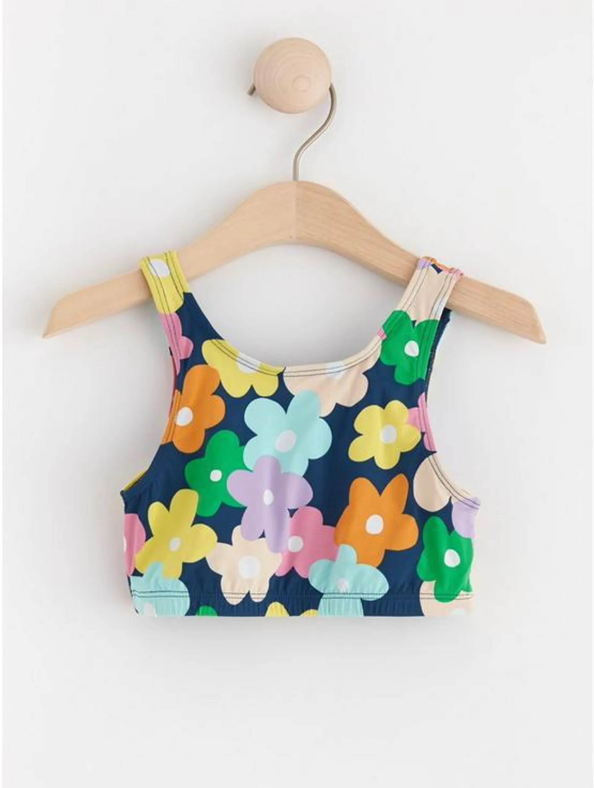 Bikinioverdel med blomster