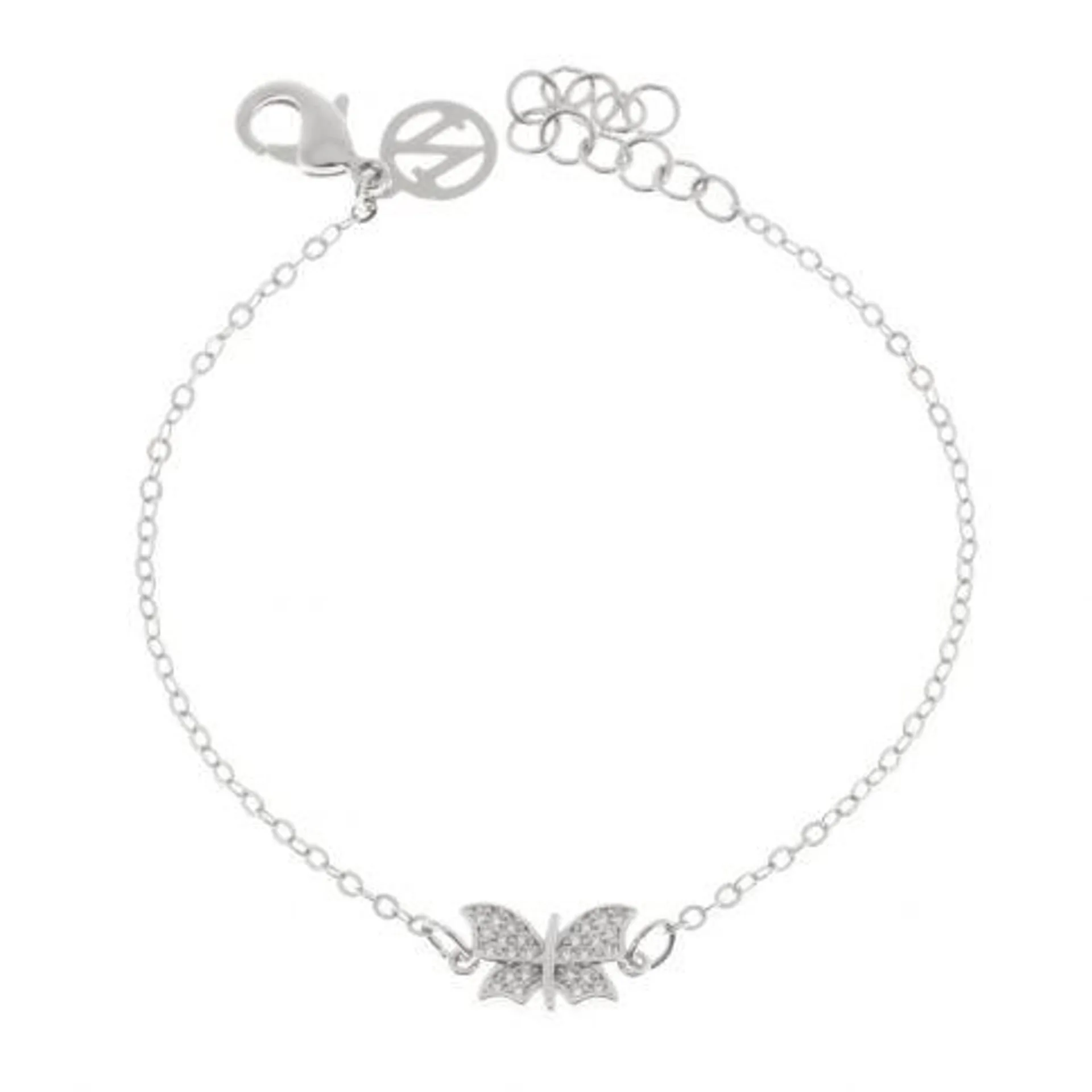 Papillon brace silver Clear