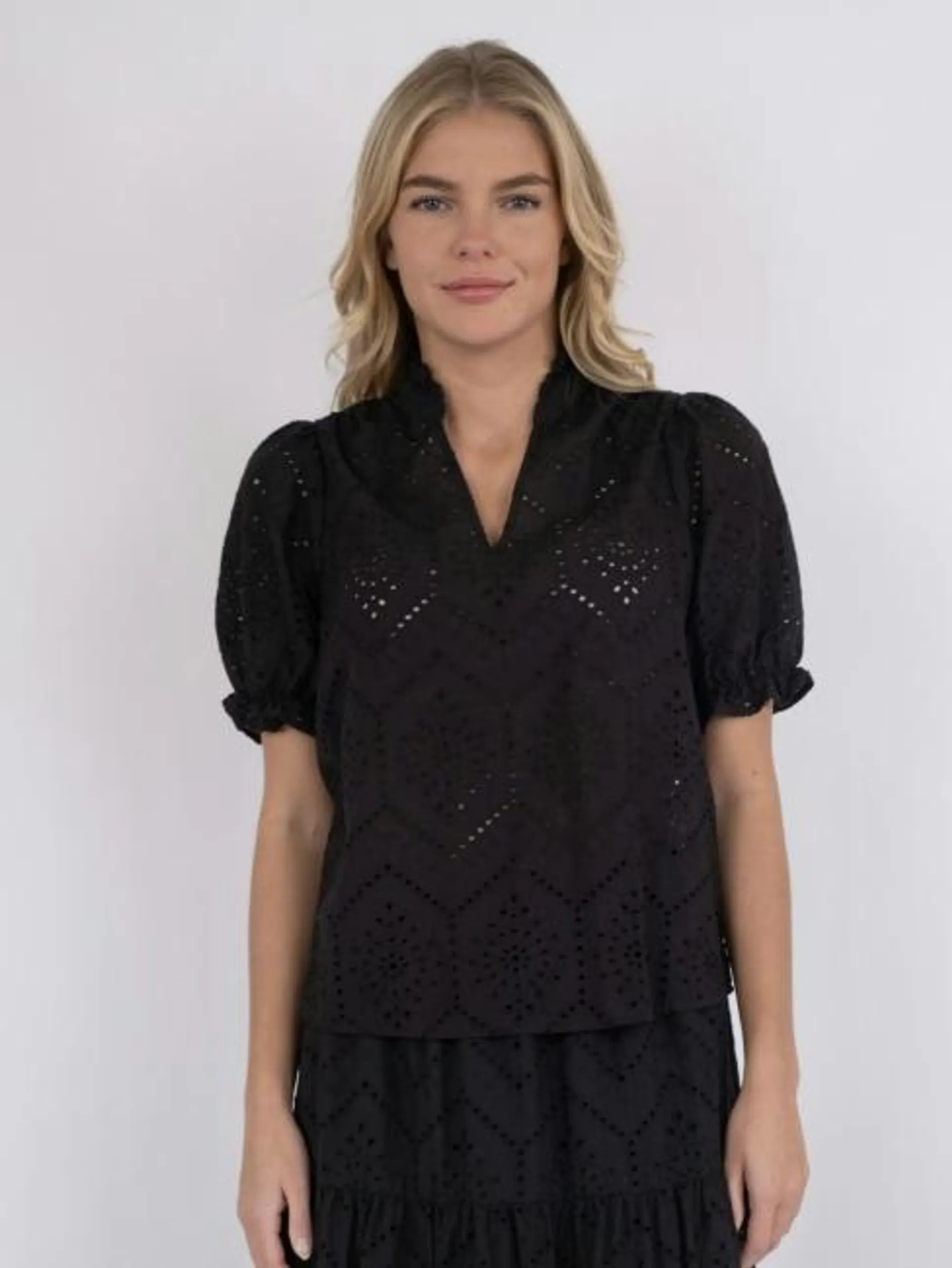 Odesa Embroidery Blouse Black 34