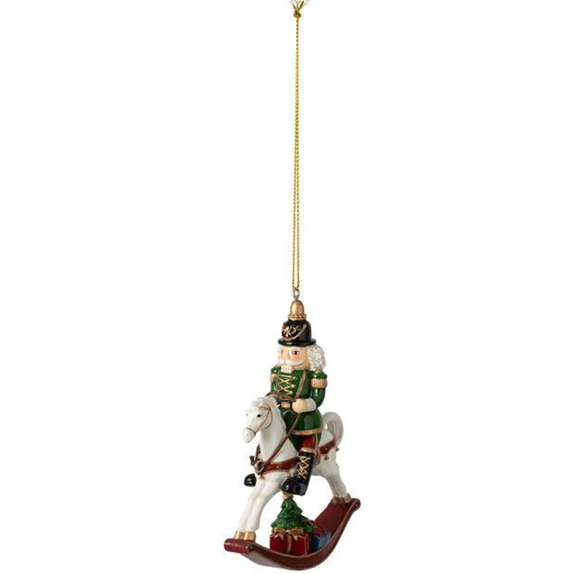 Winter Collage Accessoires Hanger Nutcracker with Horse 8,2x2,5x11,5cm