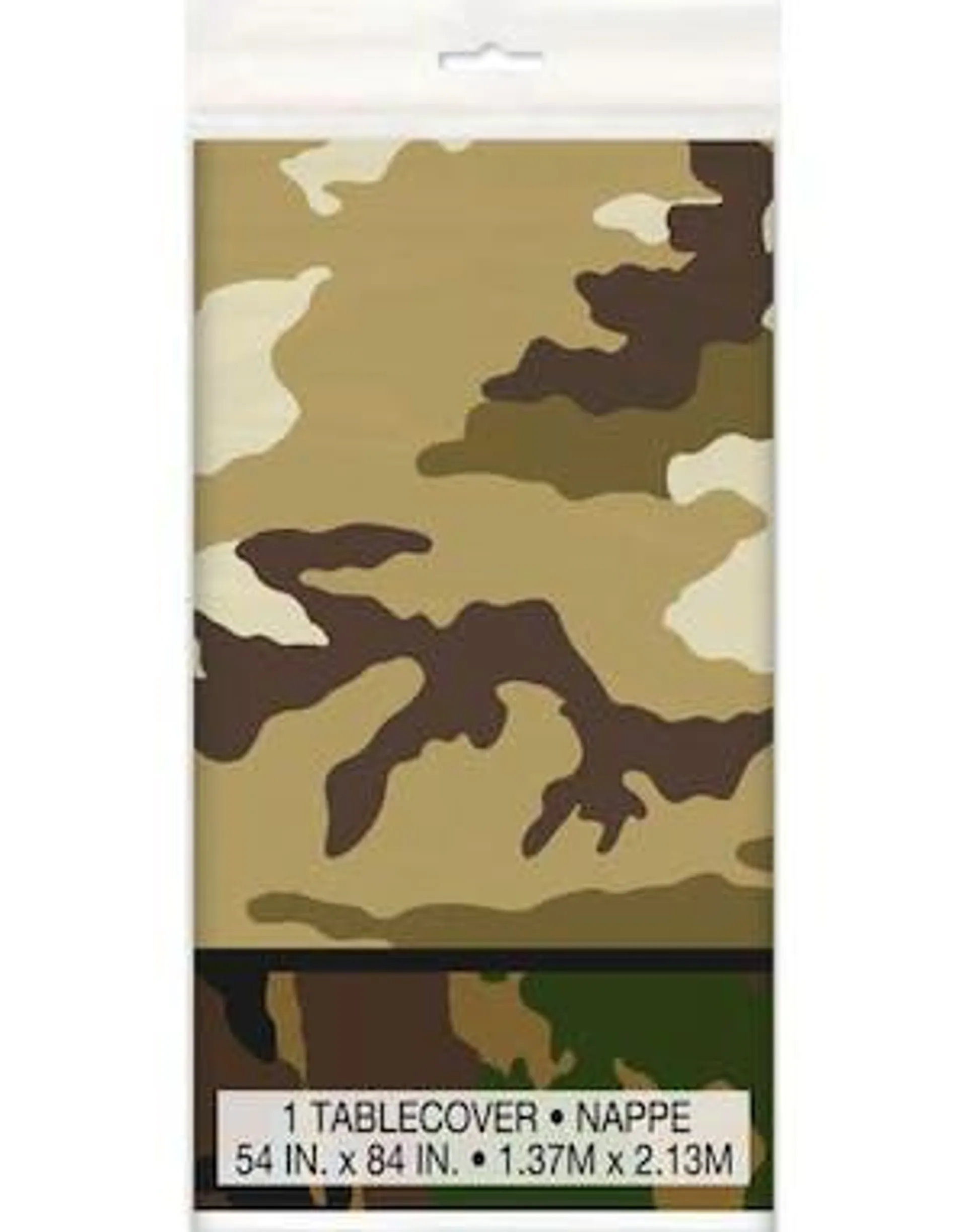 Plastduk med Militær Kamuflasjemønster 137x213 cm
