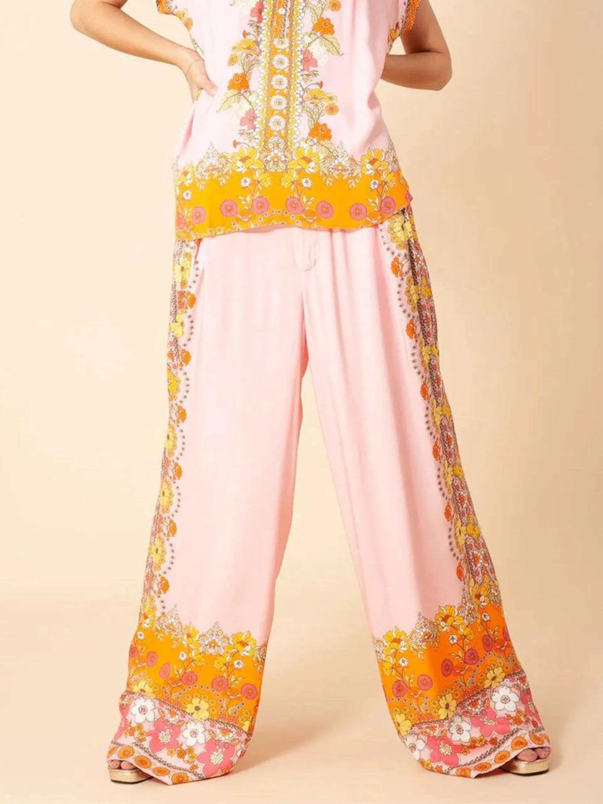 OMIA TWILL PANTS Rosa