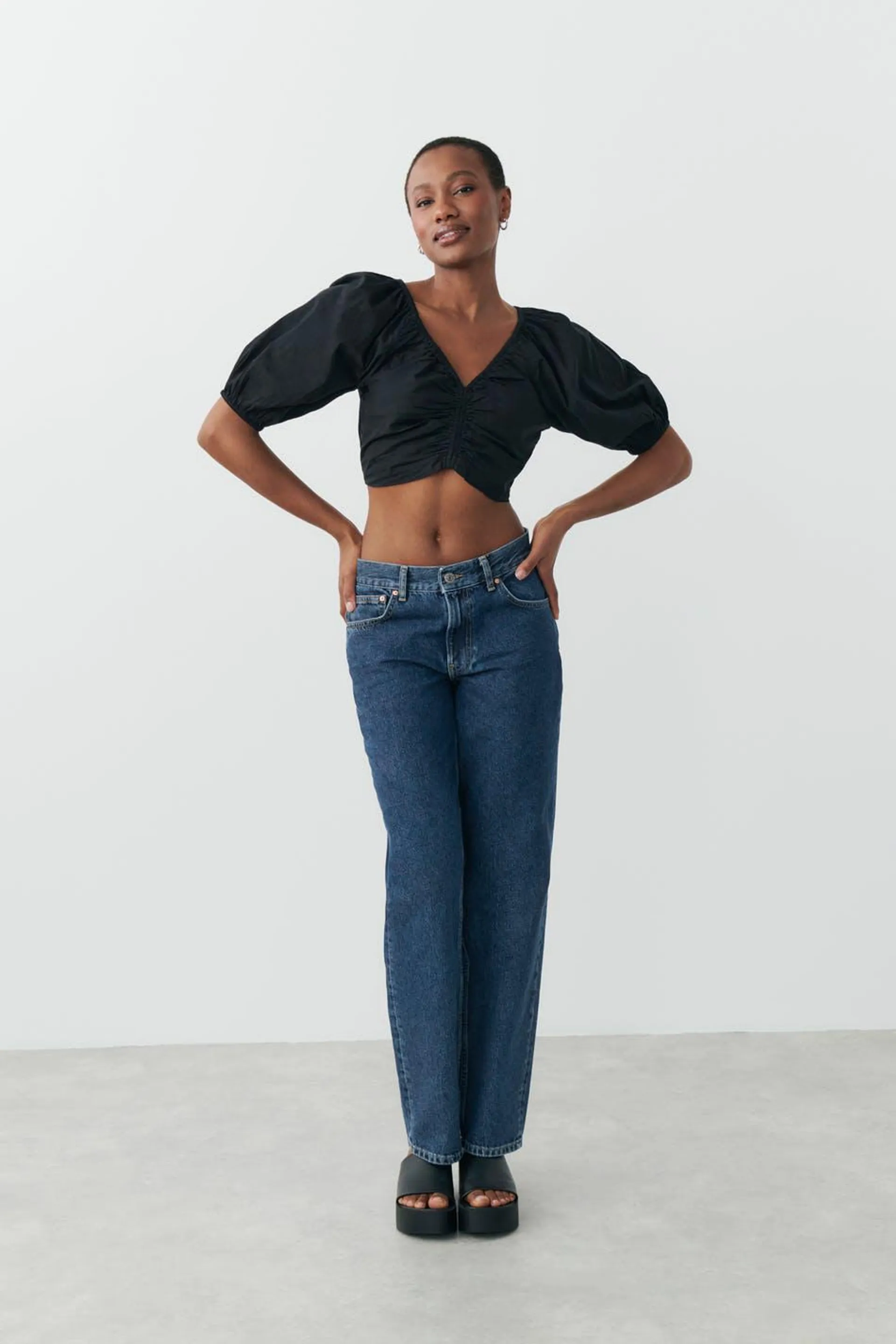 Puff sleeve blouse