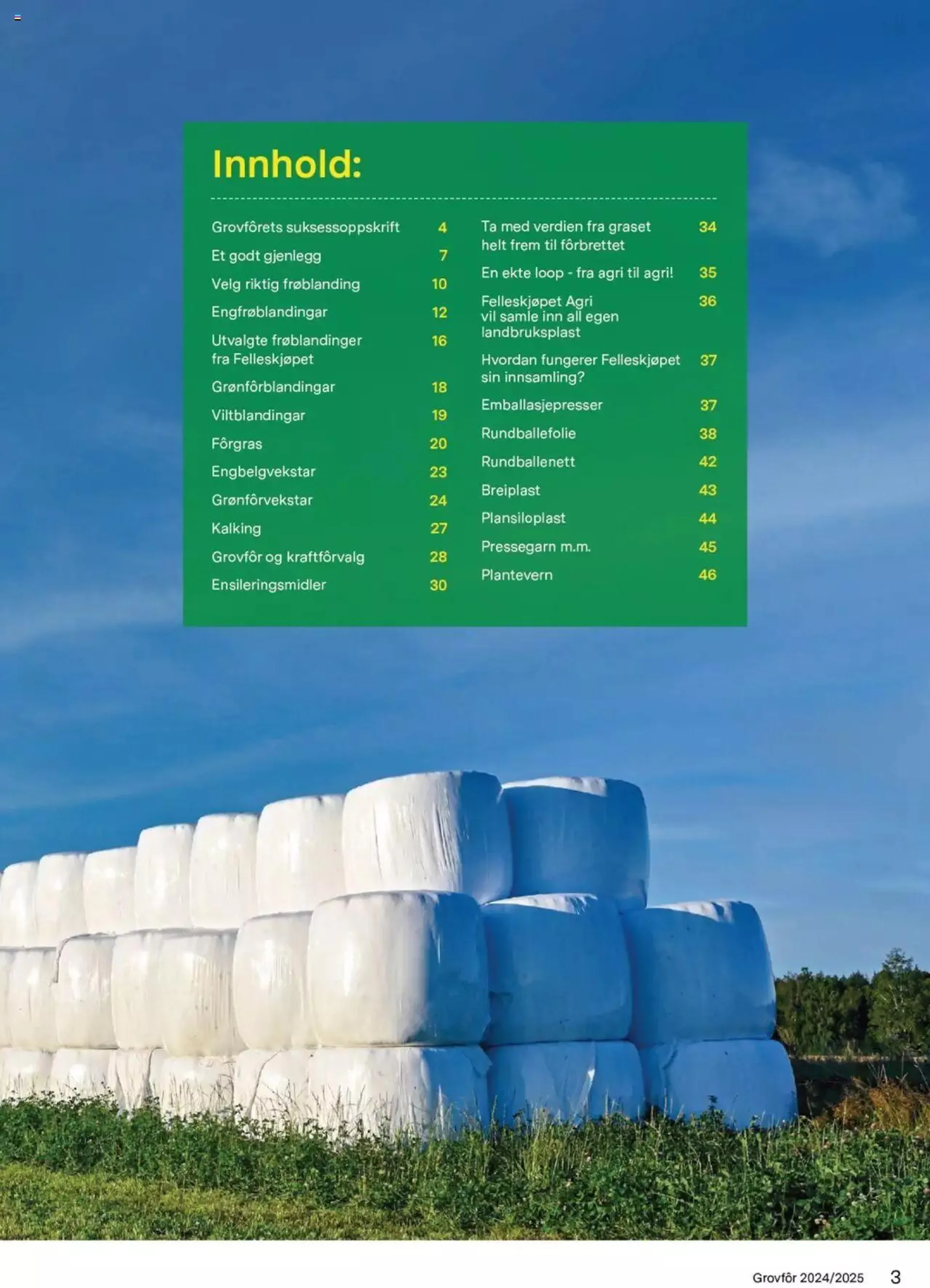 Felleskjøpet - Grovfôr fra 1. januar til 31. desember 2025 - kundeavisside 3