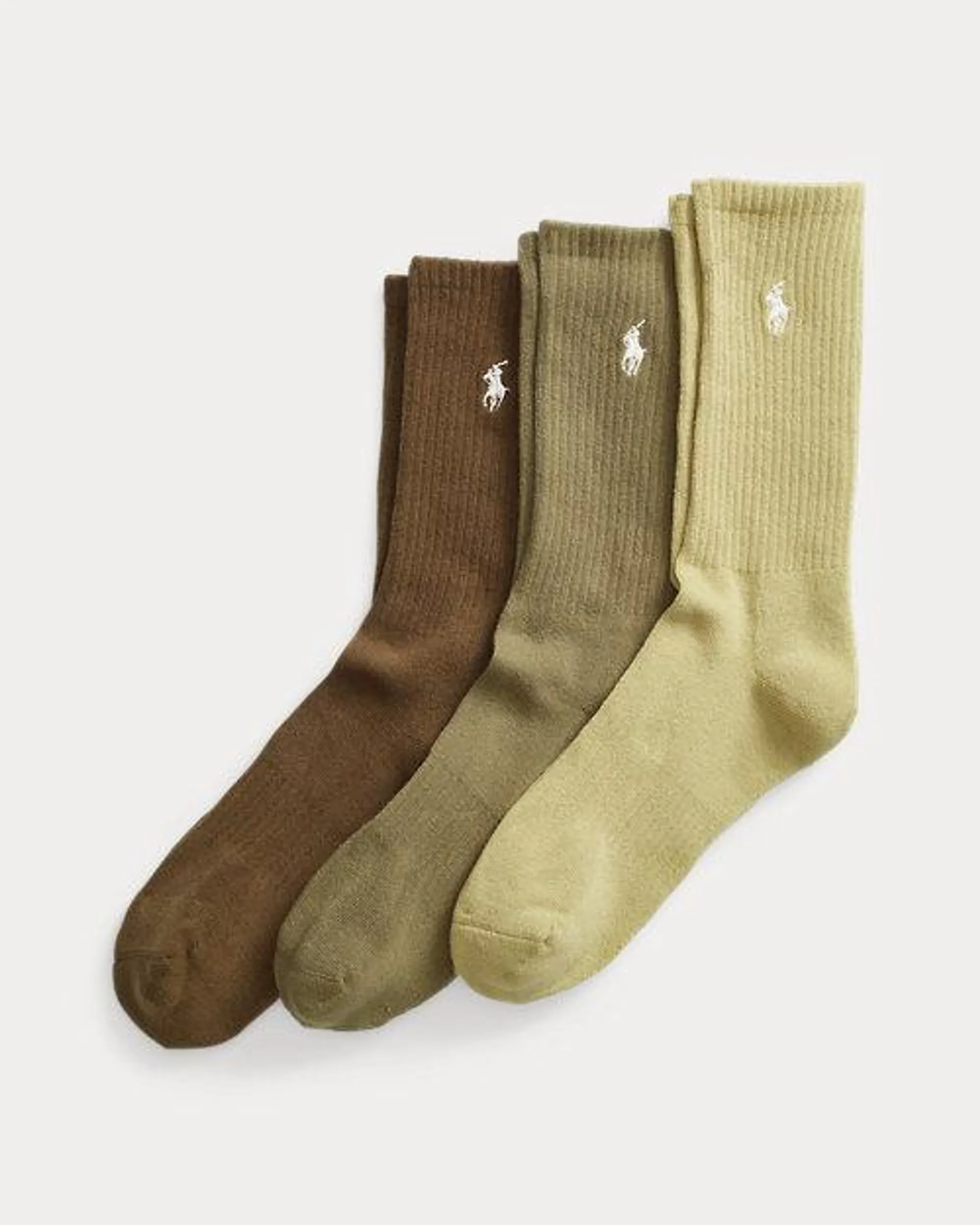 Cotton-Blend Crew Sock 3-Pack