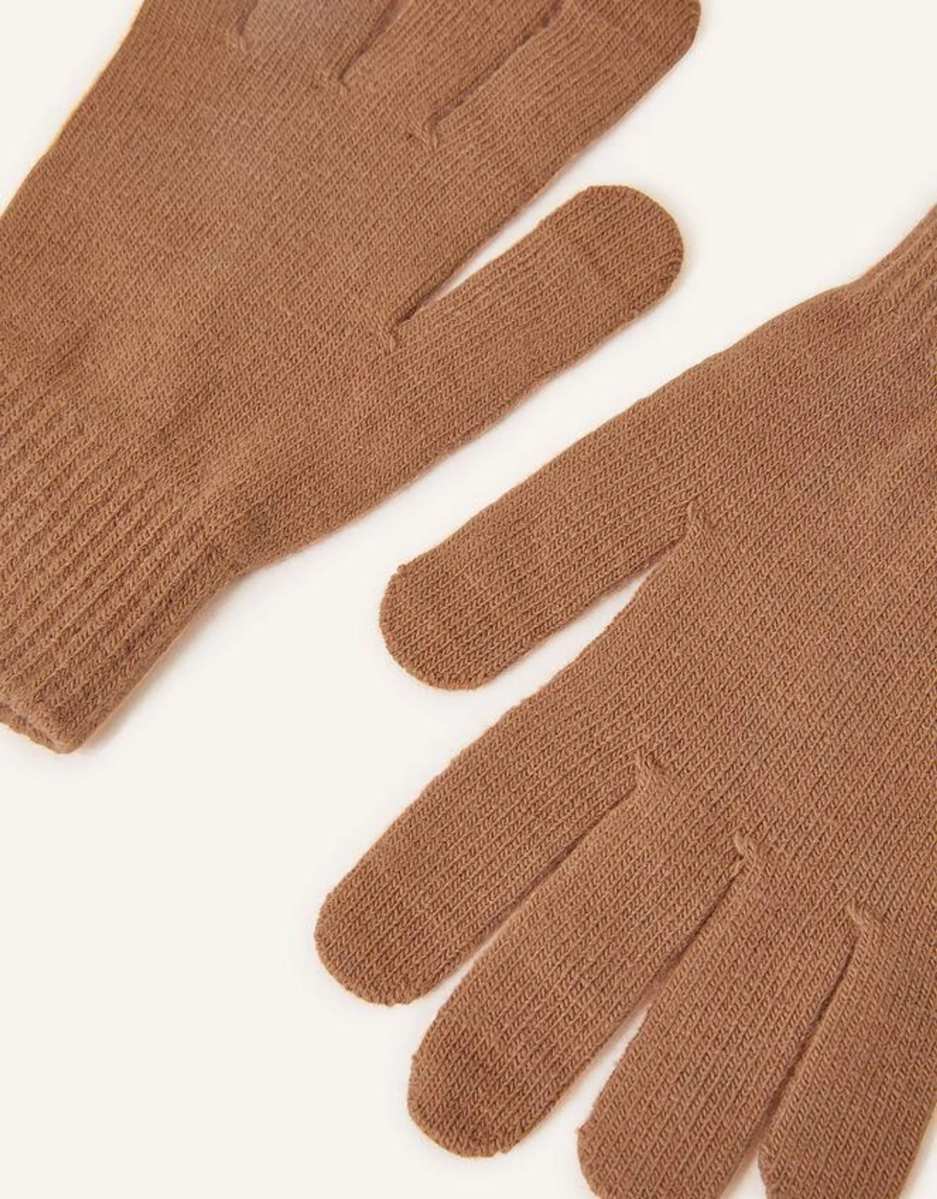 Super Stretch Touch Gloves Camel