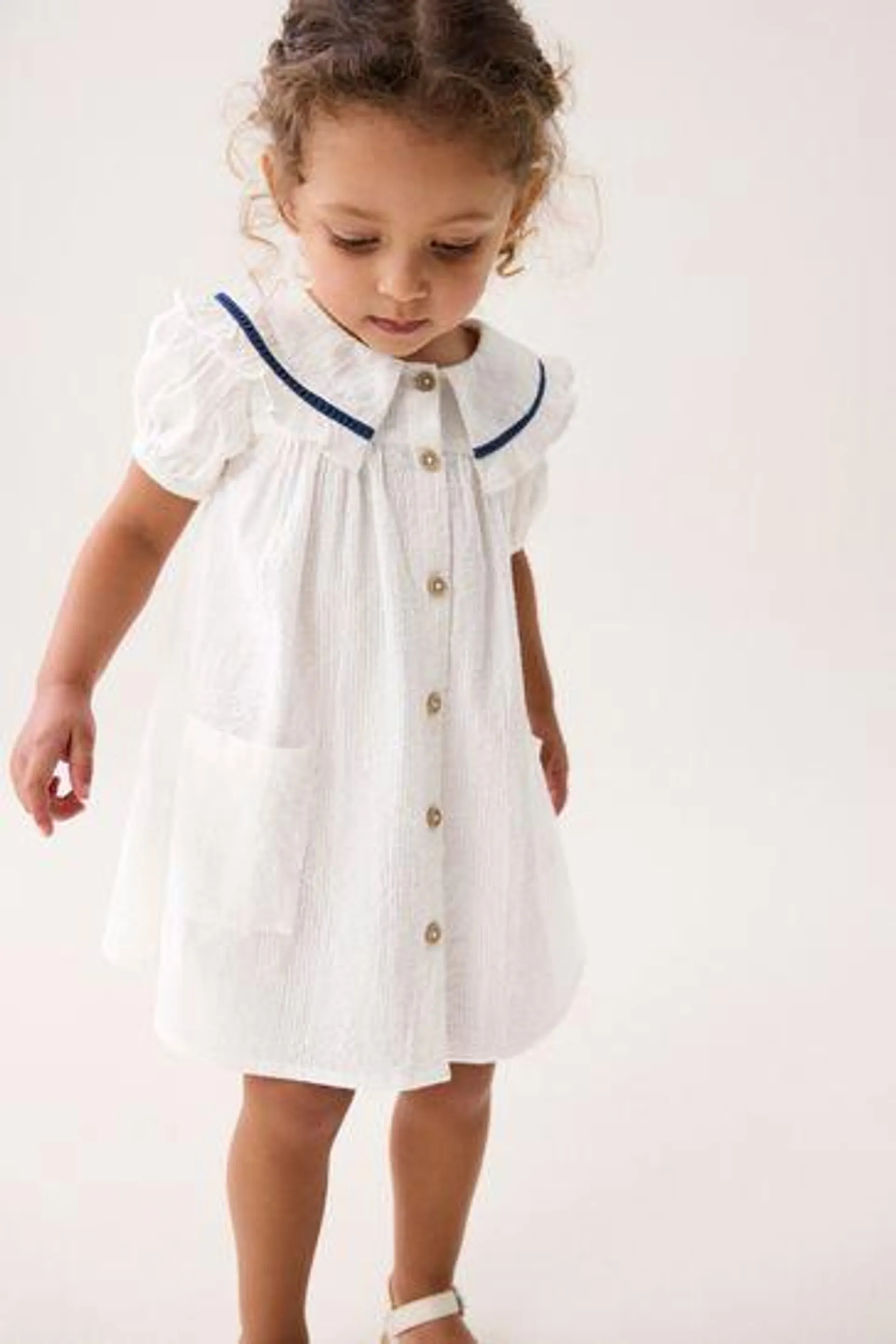 Printed Collar Dress (3mths-10yrs)