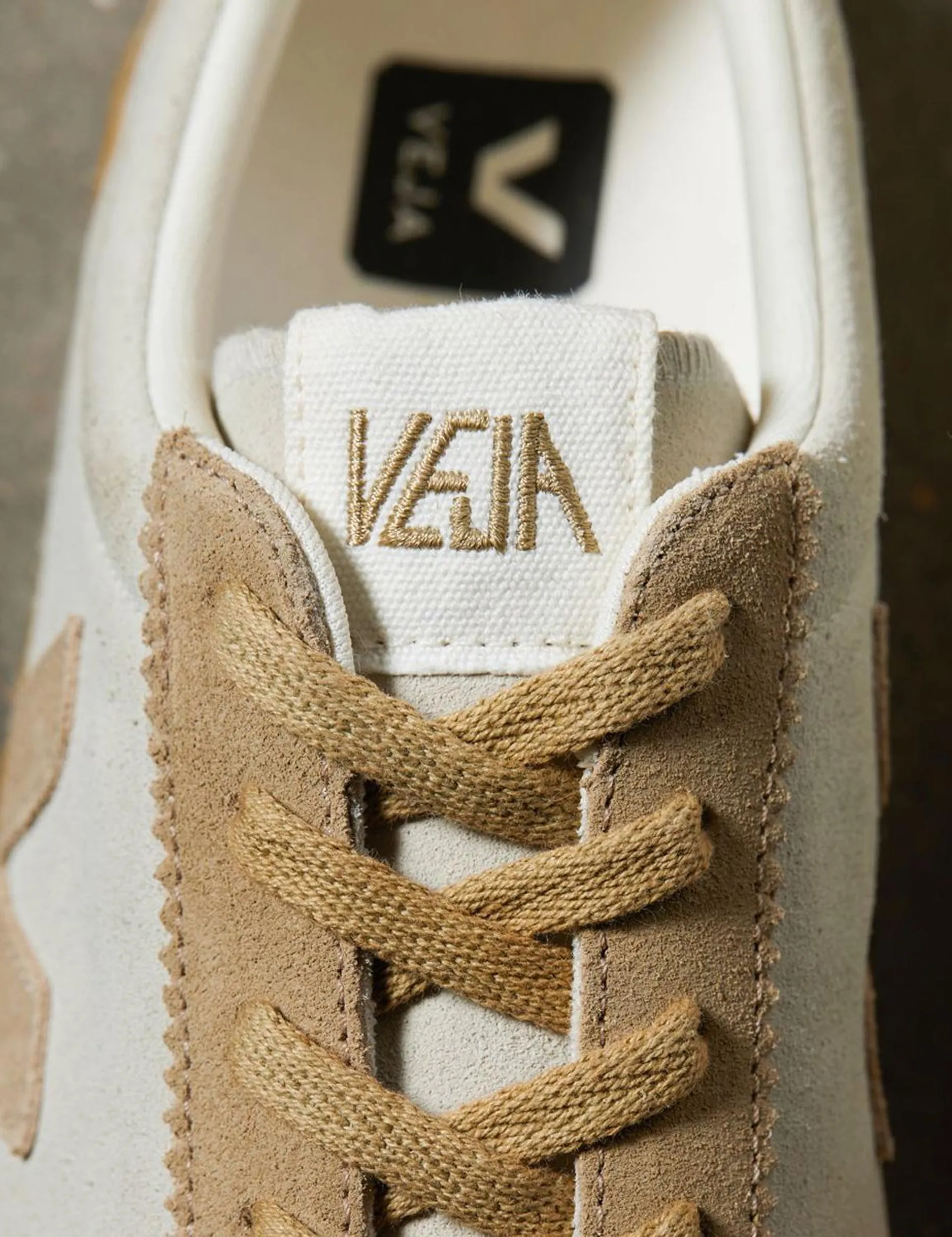 M. Volley Suede Sneaker Natural Sahara