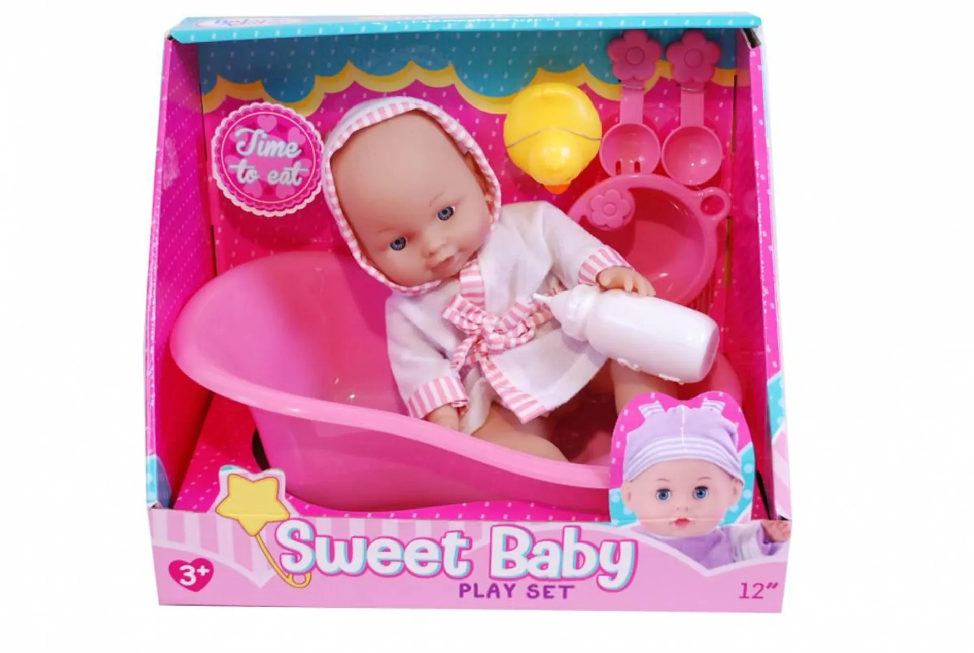 Sweet Baby | Dukkesett Med badekar | 36m+