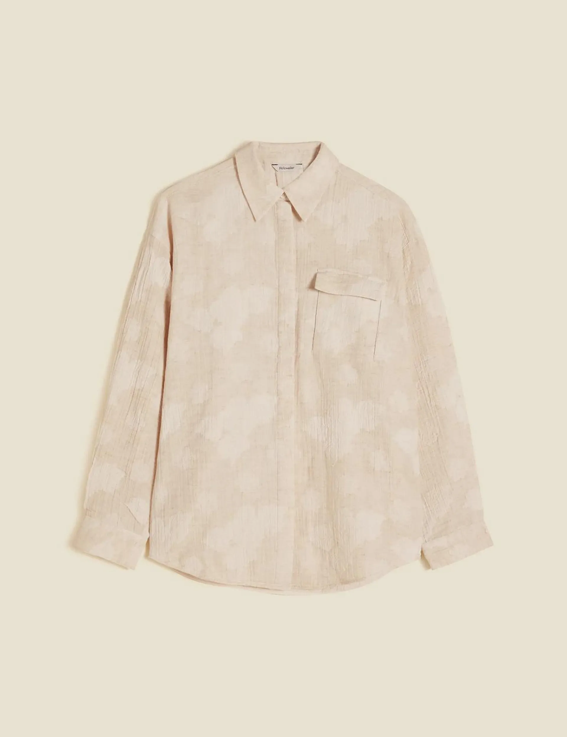 Dais Jacquard Shirt Ecru Mix