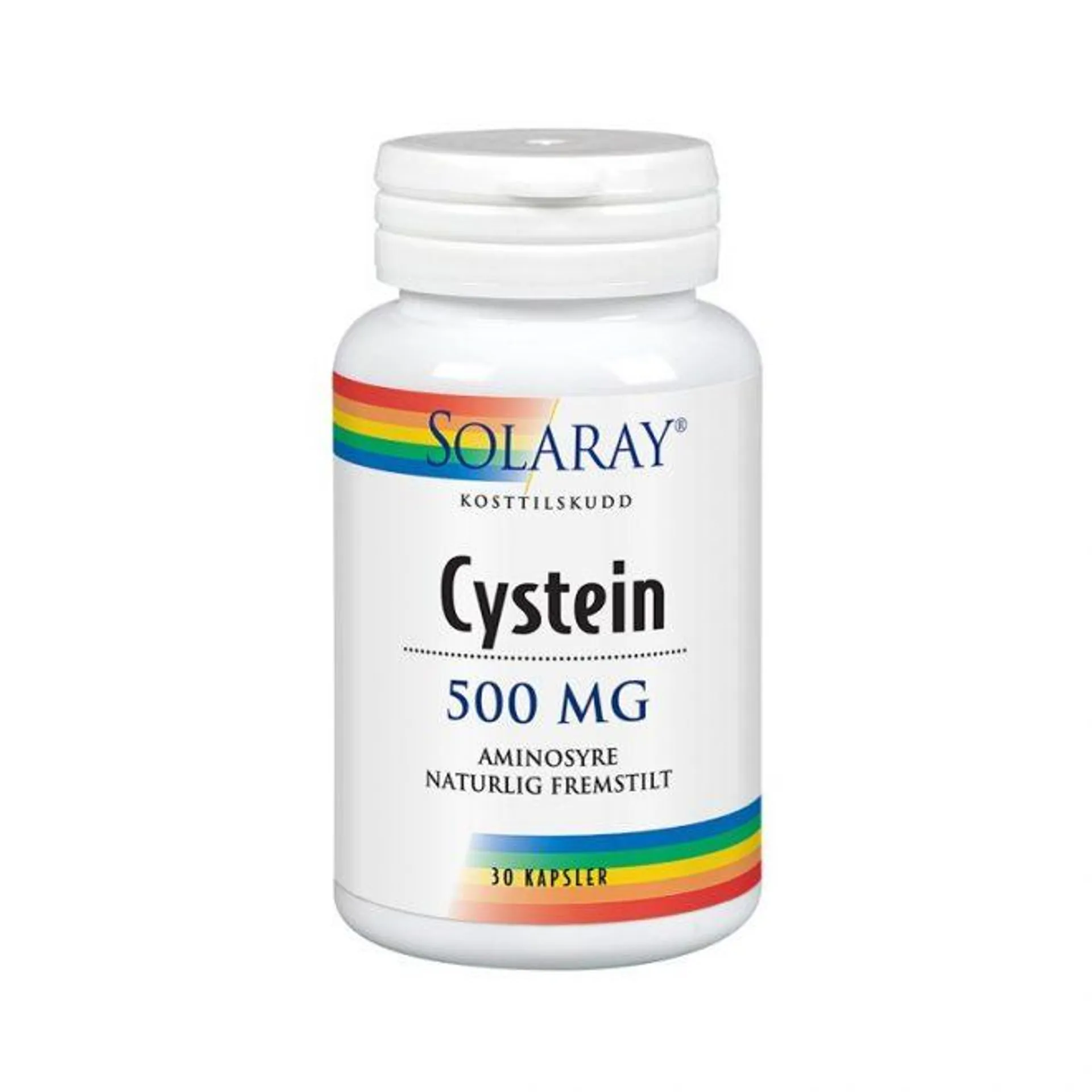 Solaray cystein 500 mg 30 kapsler