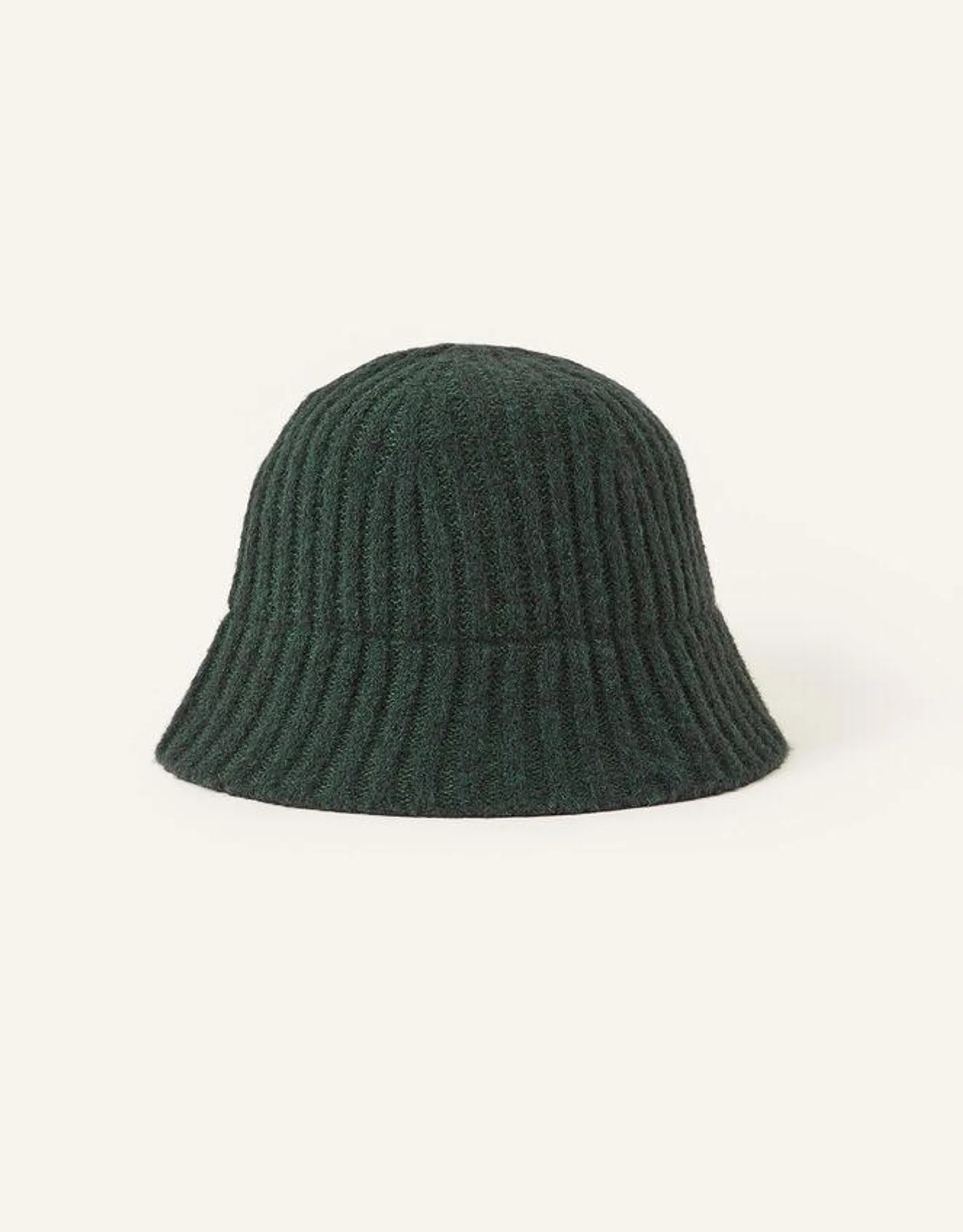 Knit Bucket Hat Green