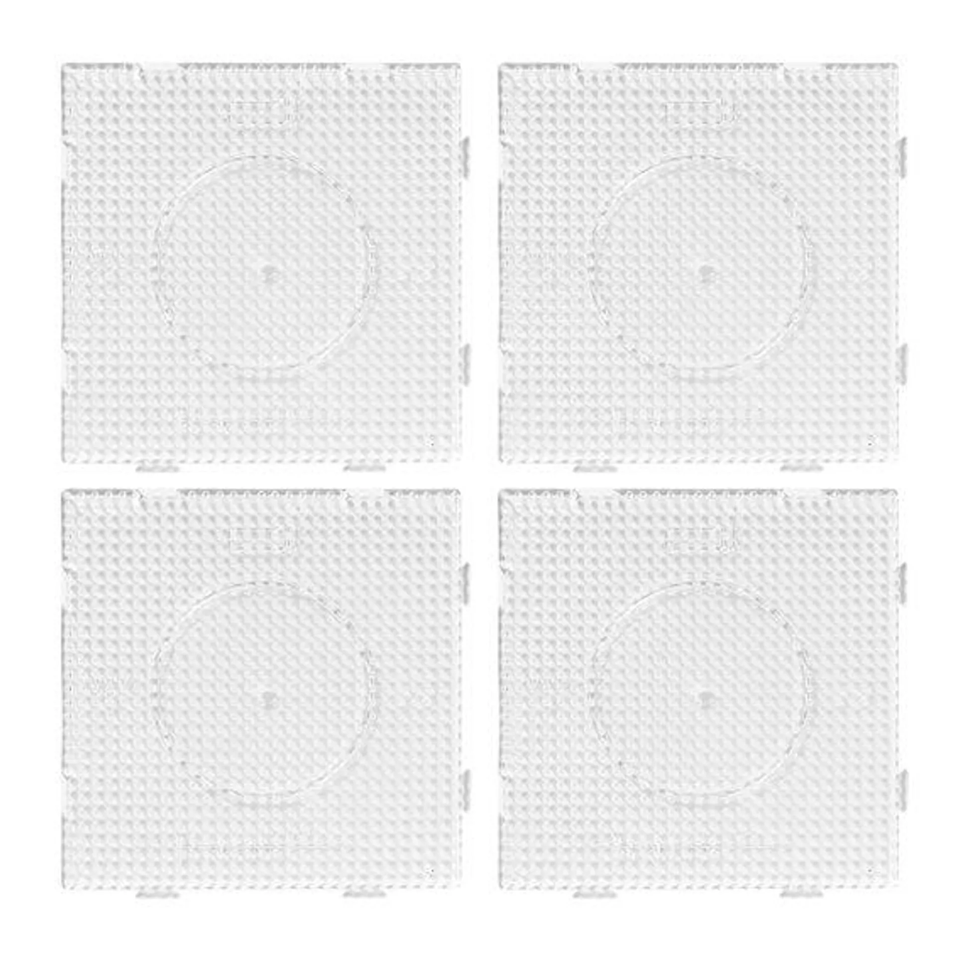 Perleplate Midi kvadrat 4 stk.