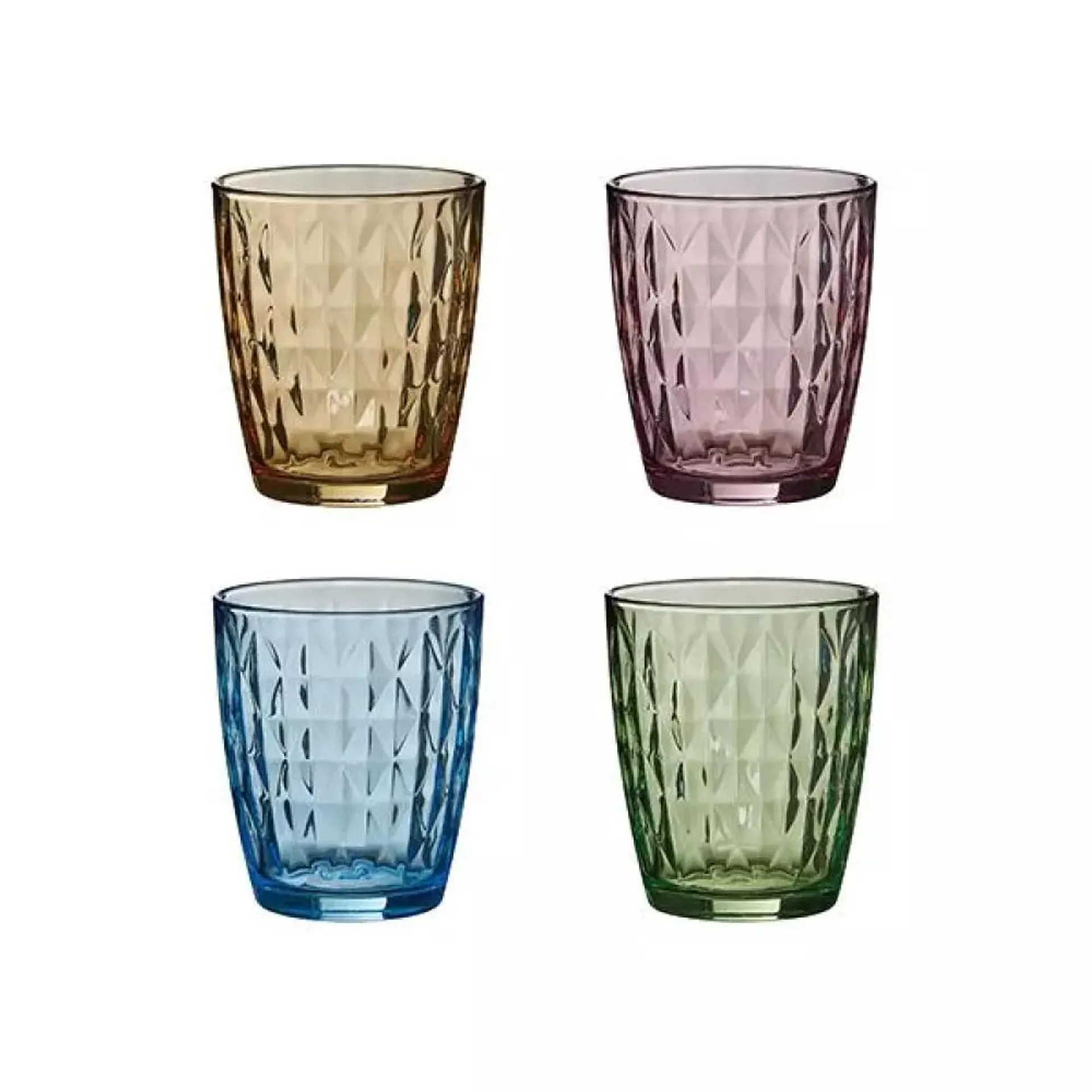 Mosaik Glass 4pk Mix Farger