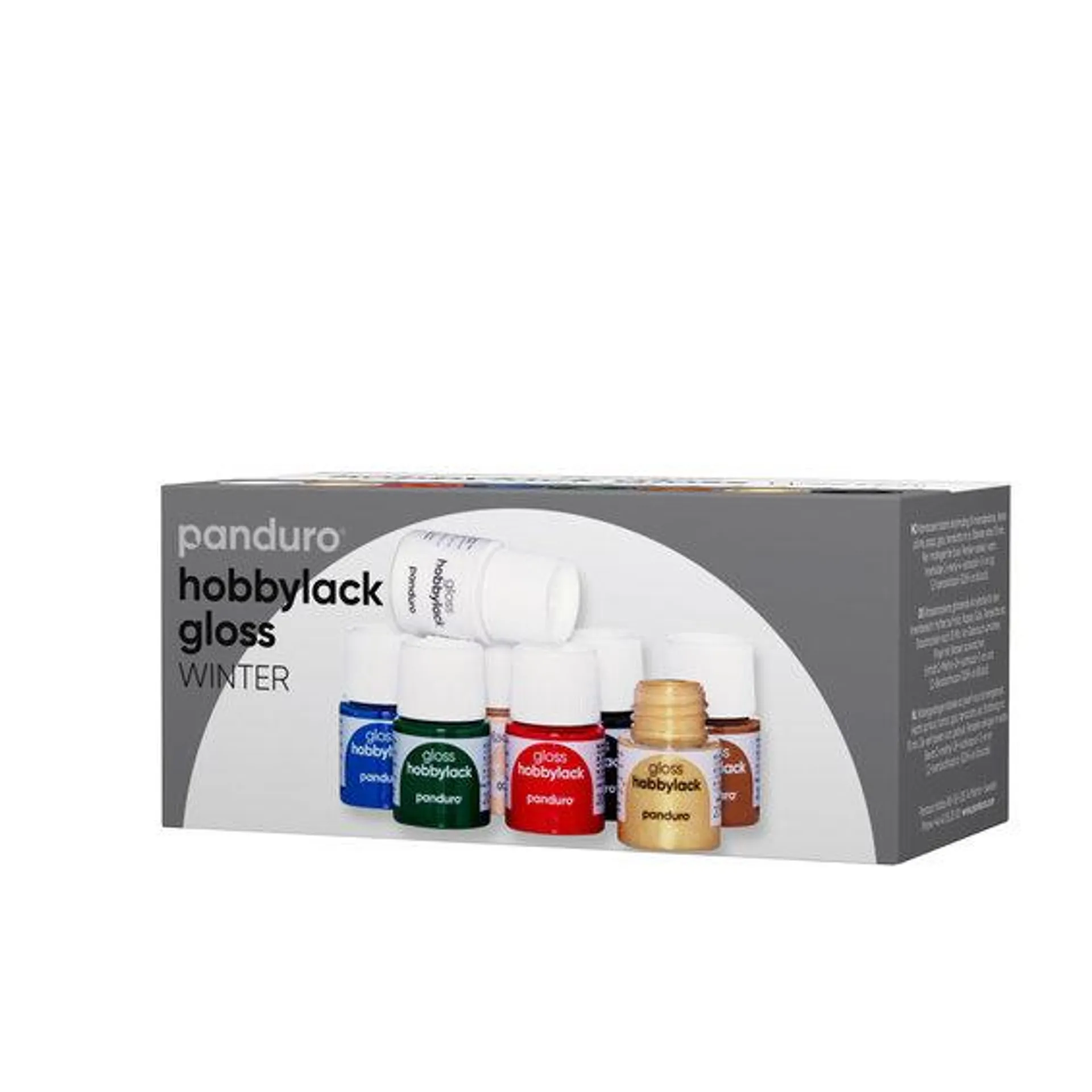 Hobbylakk gloss 8x20ml Winter