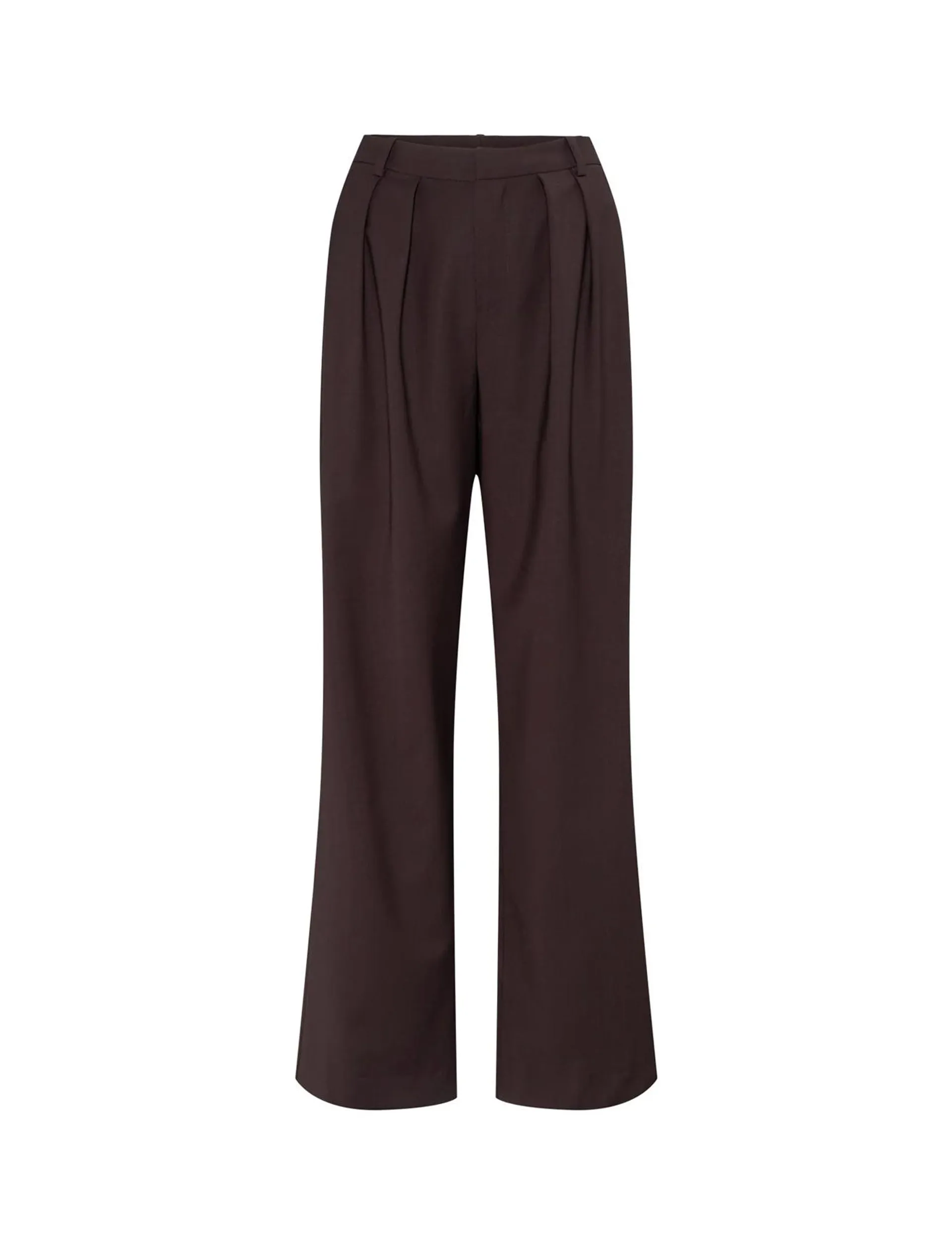 Monaco Wool Pant Aubergine