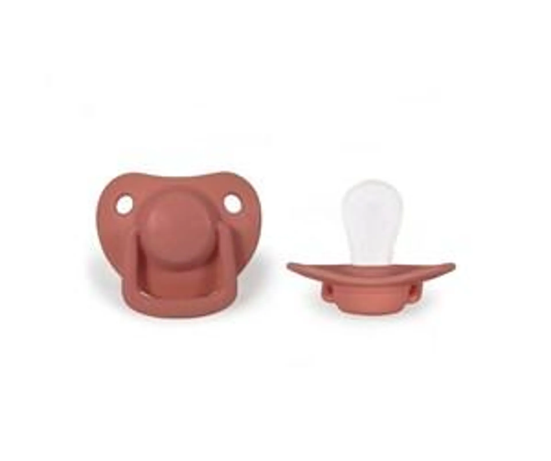 Filibabba Pacifiers 2-pack - Coral 0-6 months