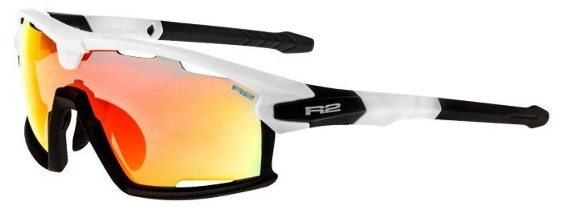 R2 Rocket sportsbrille hvit/sort oransje AT098B