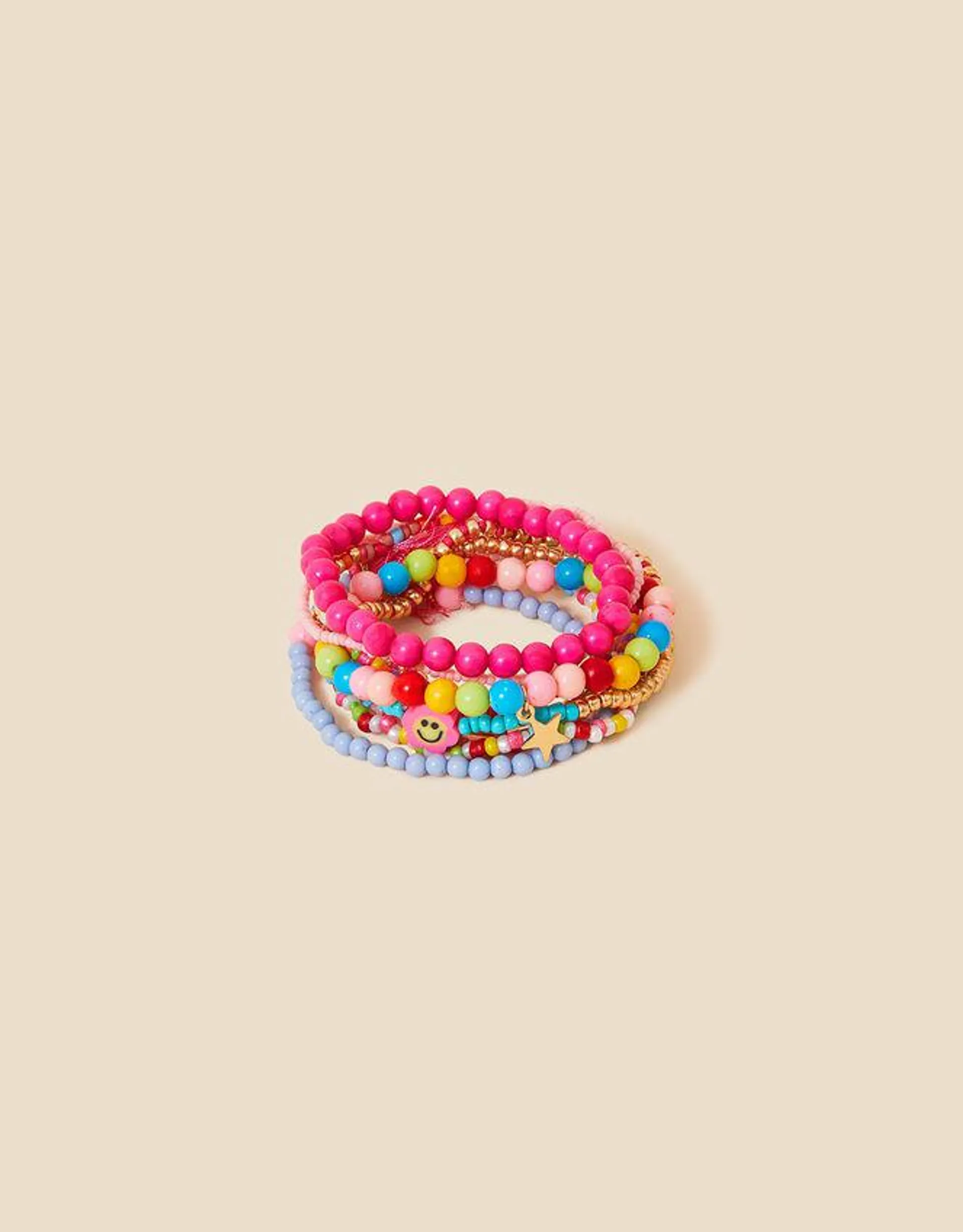 Girls Charm Festival Bracelets 10 Pack