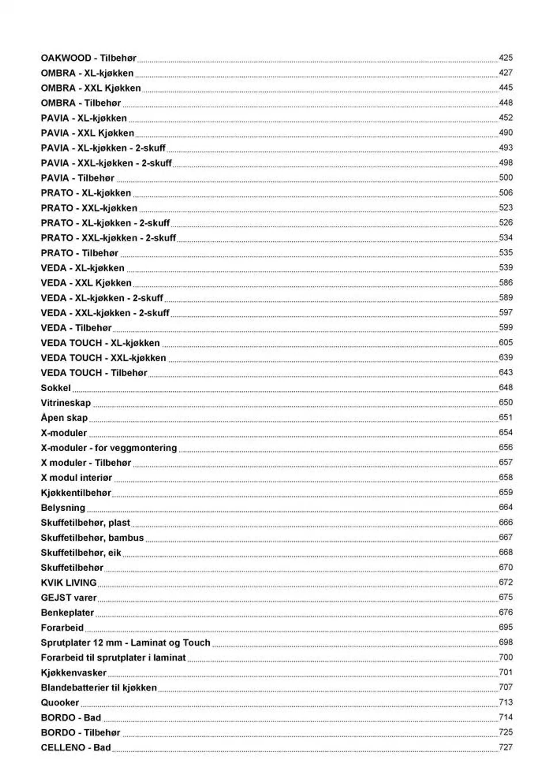 kvik kjøkken Prisliste. fra 1. januar til 31. desember 2025 - kundeavisside 3