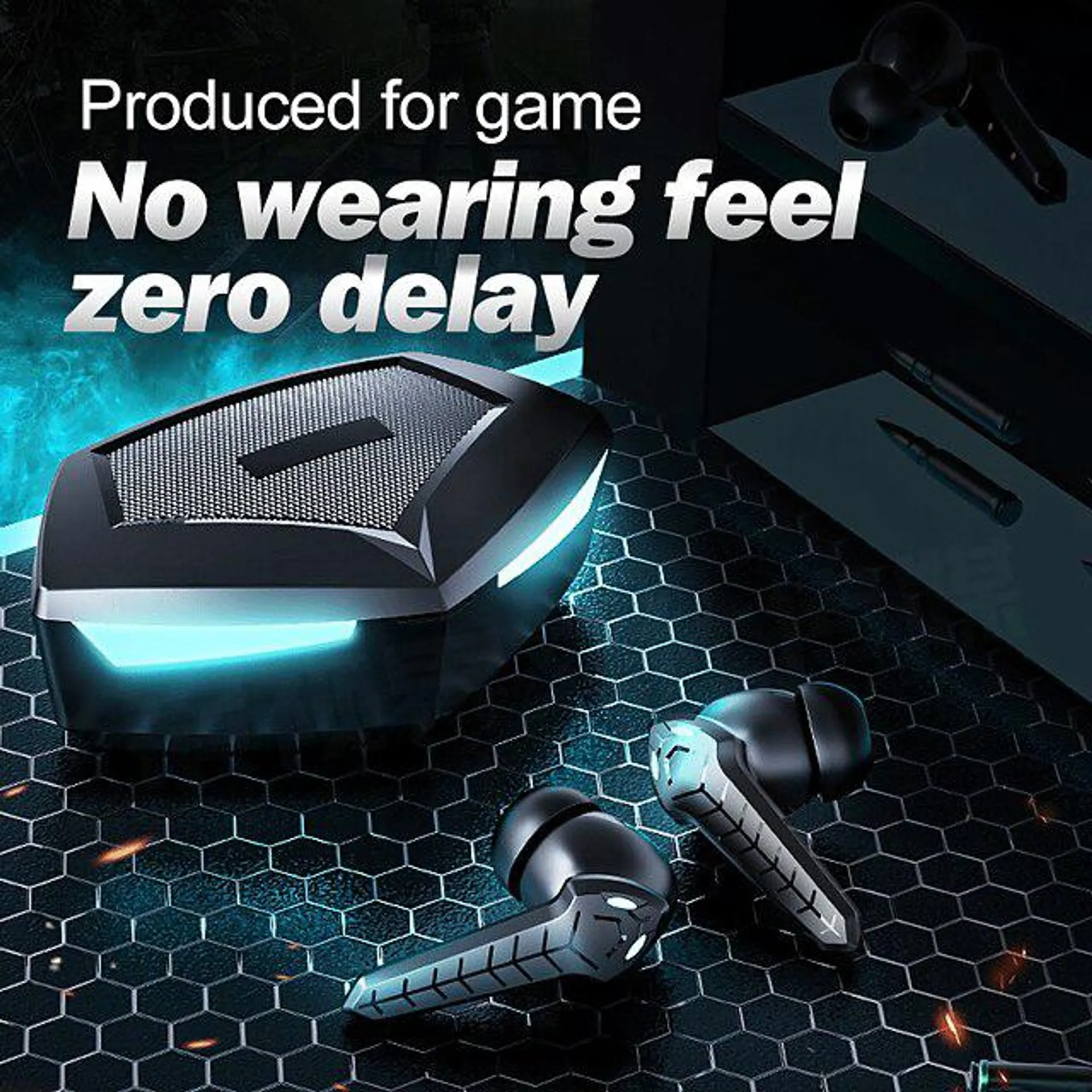 2023 nye p36 tws vanntett in-ear hi-fi stereo trådløse øreplugger sports life hodetelefoner gaming headset for iphone/android300mah laderdeksel (40mah*2 ørepropper). beste gaver til kvinner.