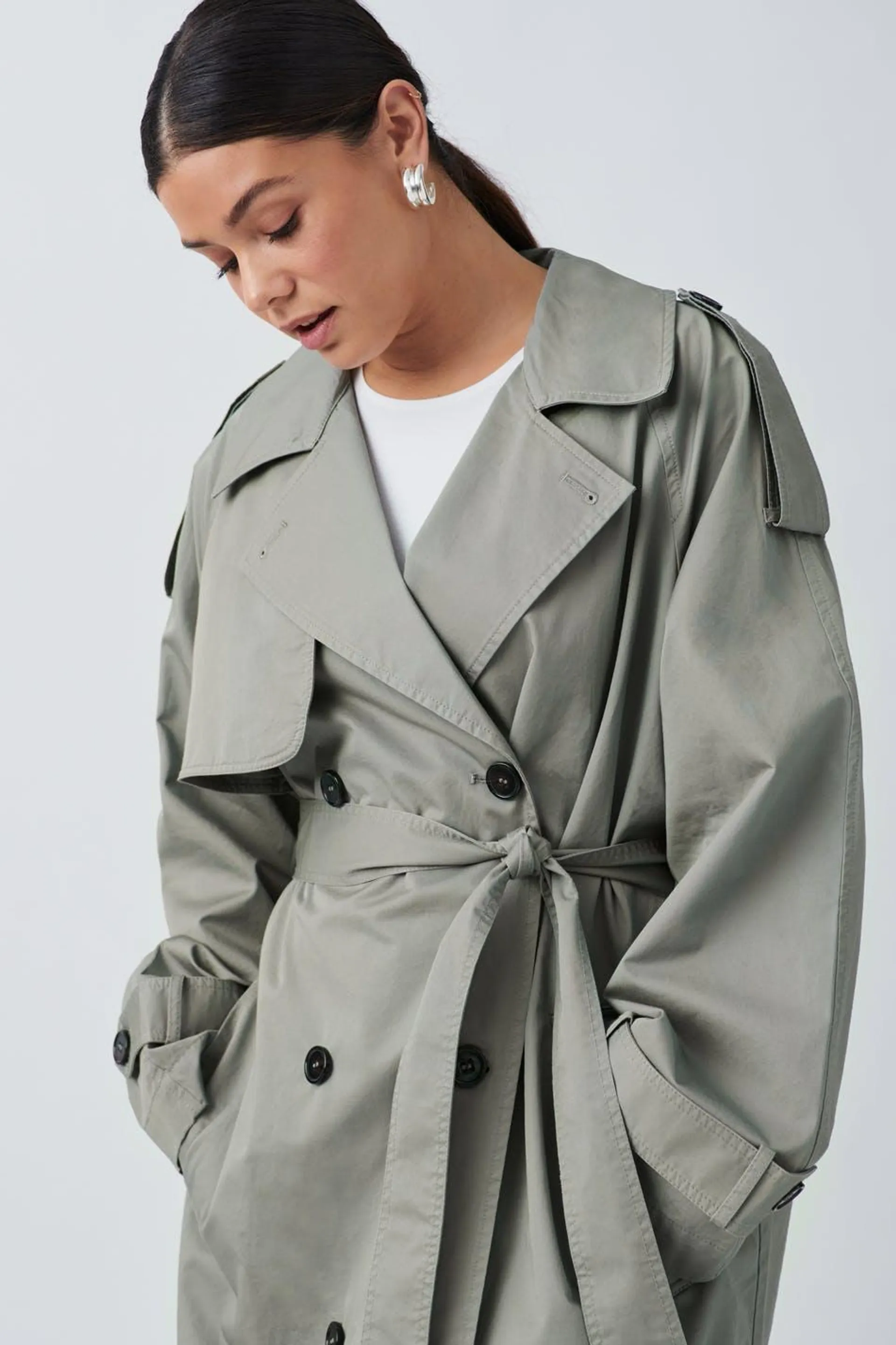 Maxi trench coat