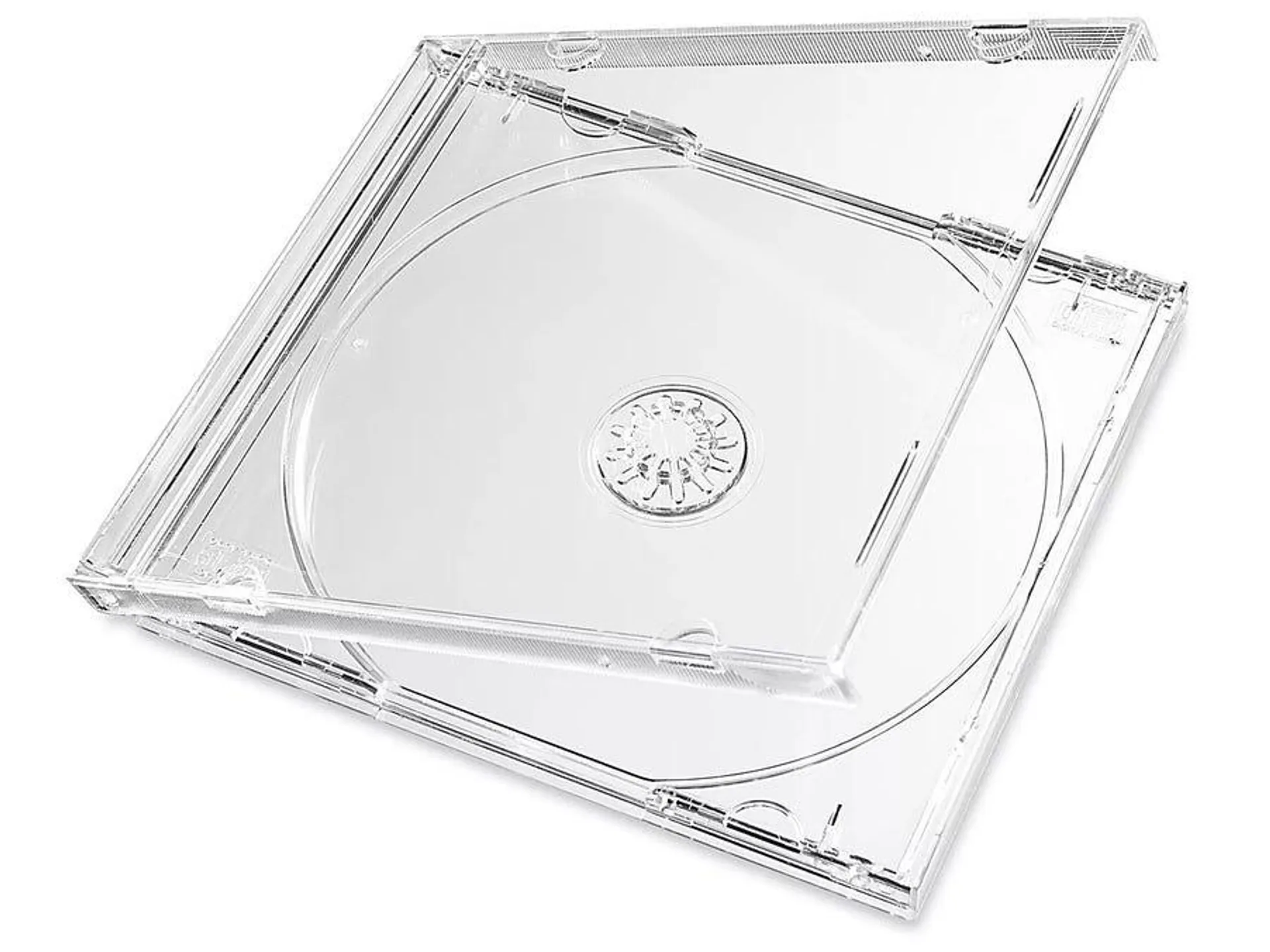 Satek CD tomcover jewelcase med klart/gjennomsiktig tray - 10 pack