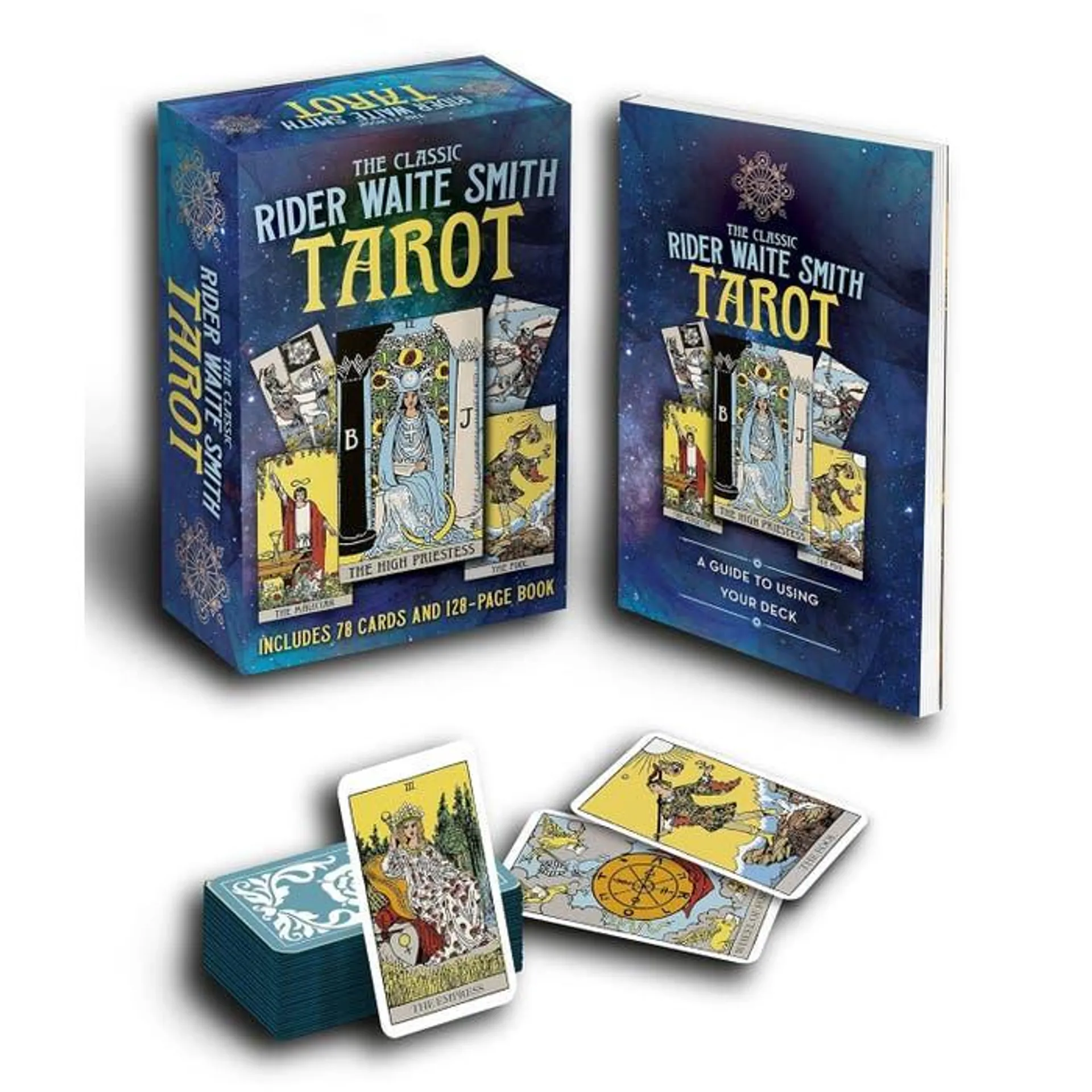 The Classic Rider Waite Smith Tarot Book & Card Deck: Includes 78 Cards and 128-Page Book