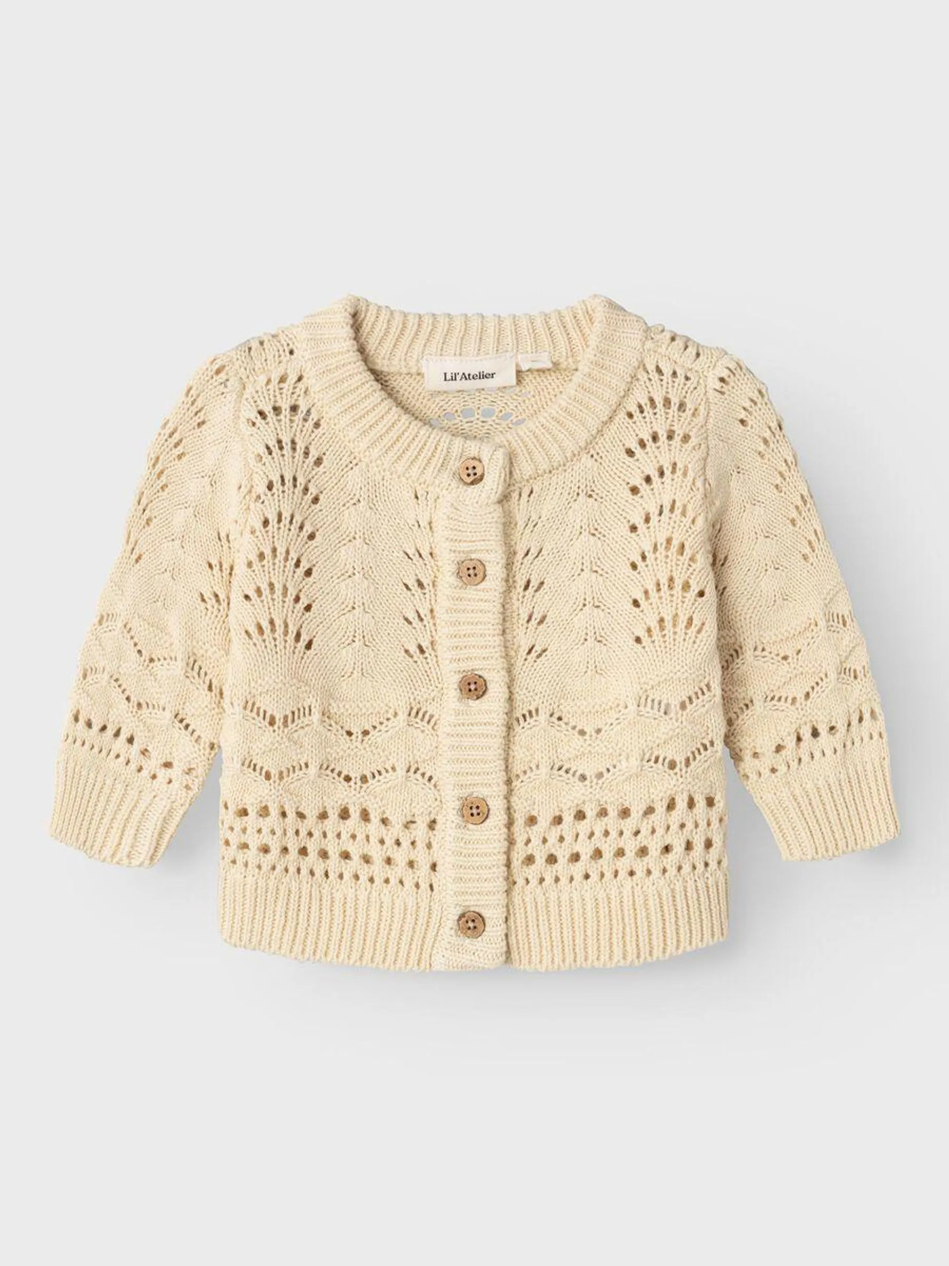 LANGERMET STRIKKET CARDIGAN