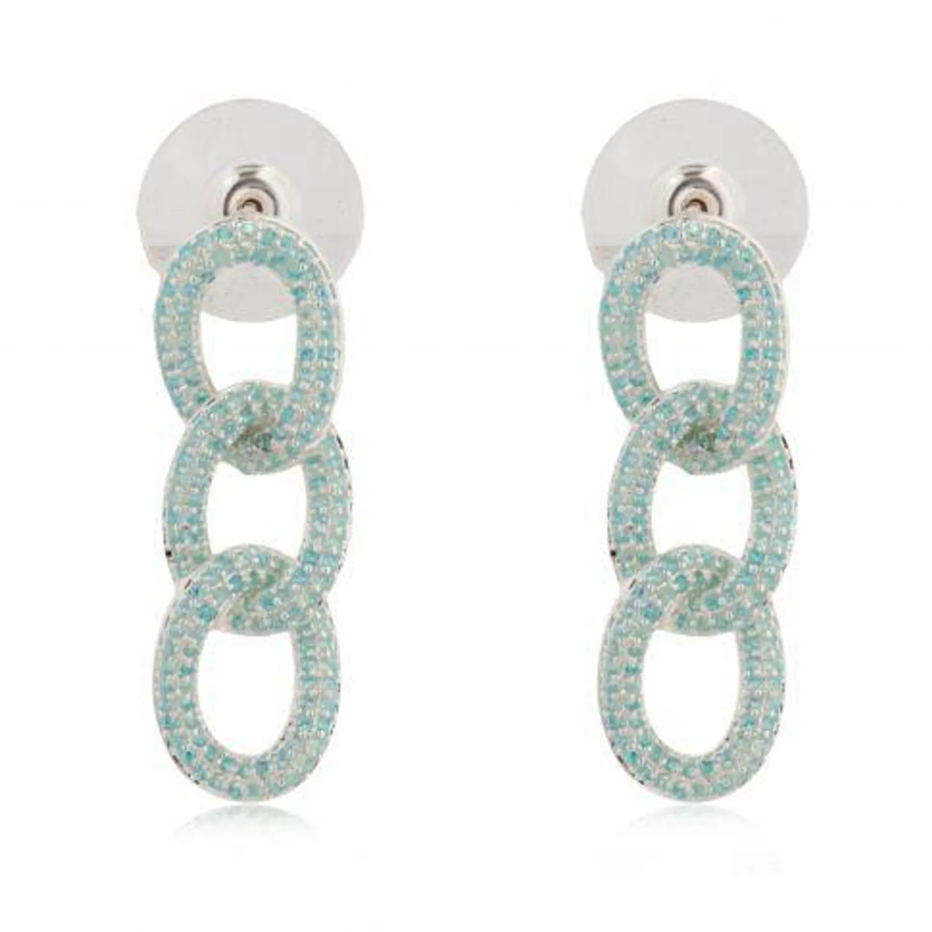 Ear 229 silver Aqua