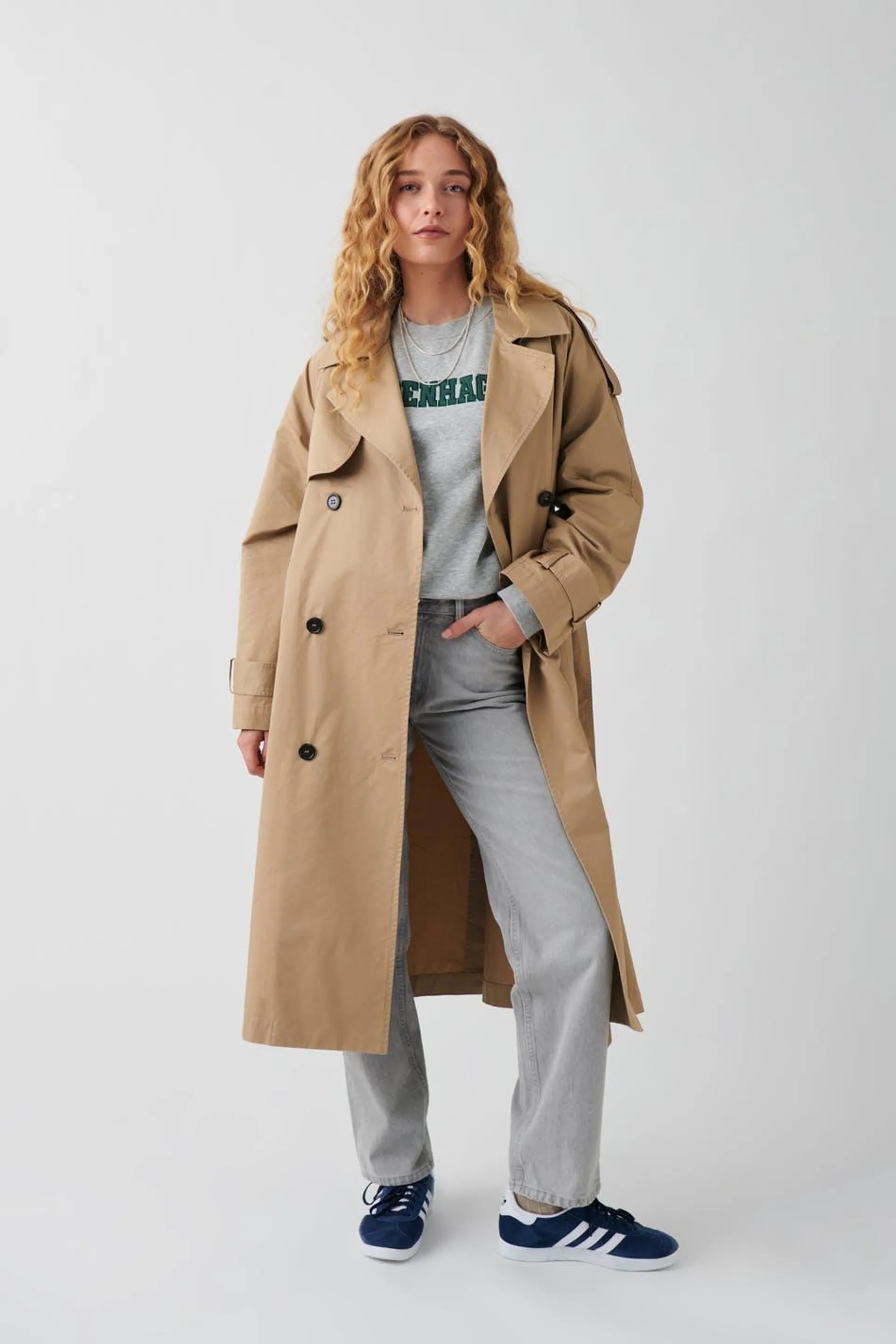 Maxi trench coat