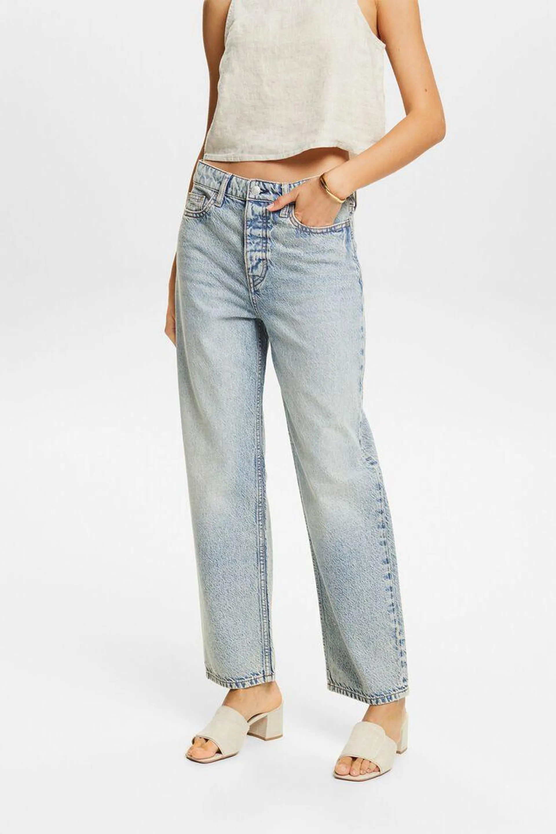 Low-Rise Retro Loose Jeans