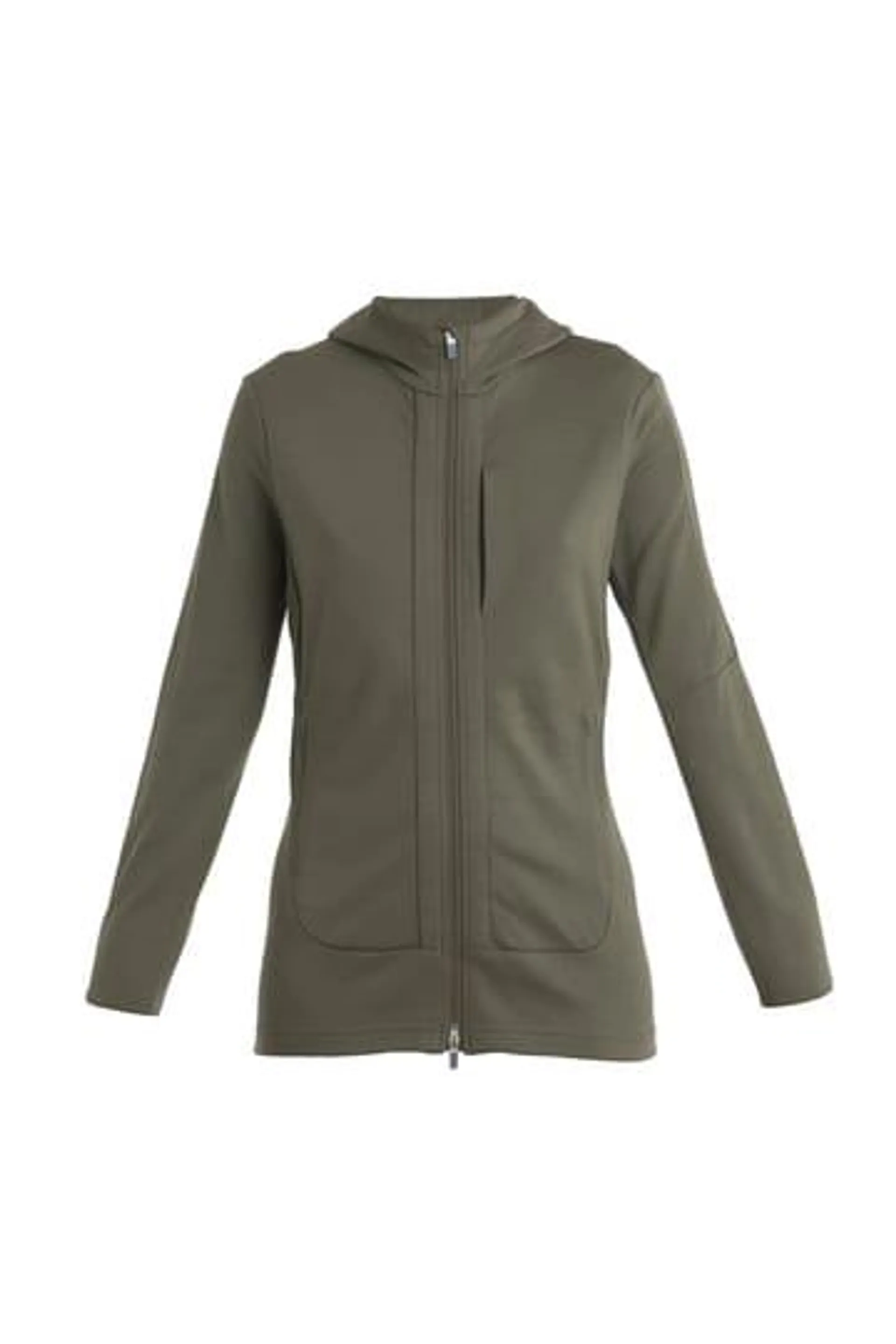 Icebreaker W Quantum Iii Ls Zip Hood Loden